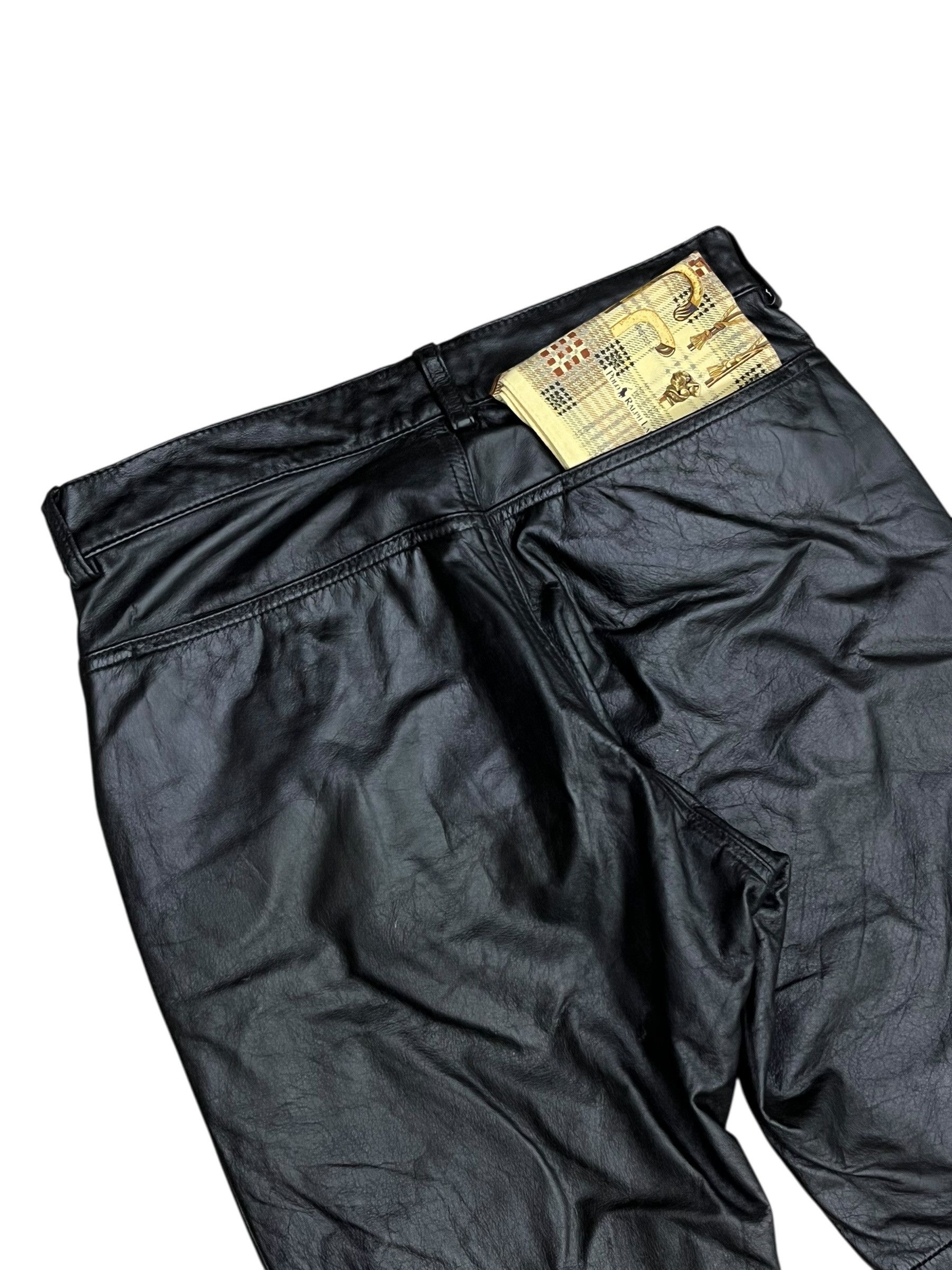 Nicole Club 🔥90’s NICOLE MATSUDA Black Punk Flare Light Leather Pants Size US 28 / EU 44 - 8 Thumbnail