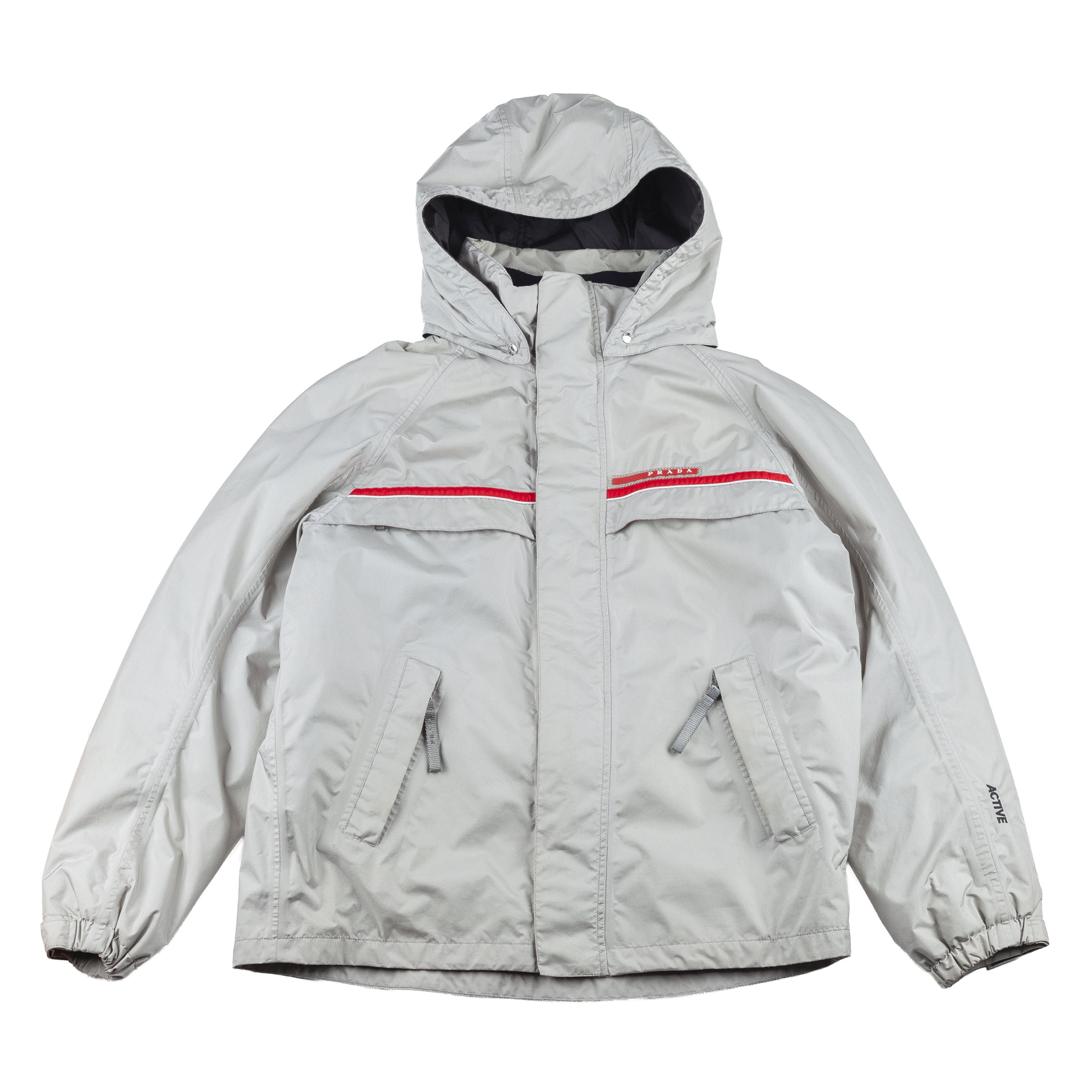 Prada Prada Sport Vintage Active Gray Waterproof Insulated Jacket Size US XL / EU 56 / 4 - 1 Thumbnail