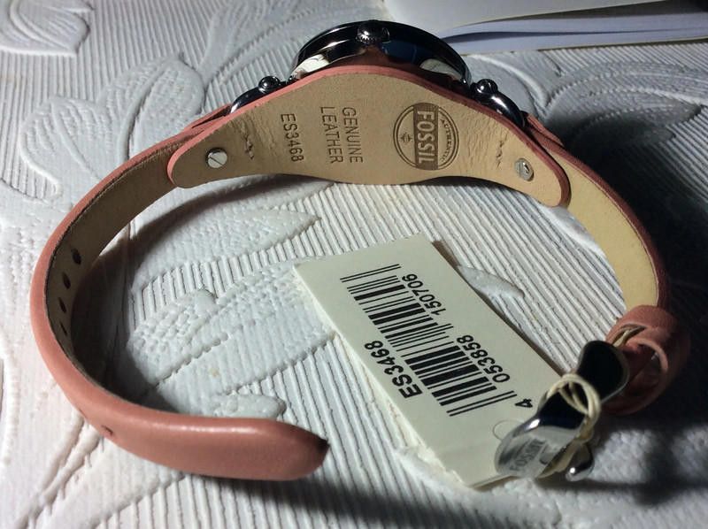 Fossil Fossil Women's Leather Quartz Watch with Gold Dial Size ONE SIZE - 10 Thumbnail