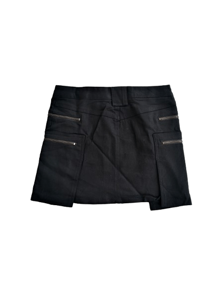 Japanese Brand EGOIST Mini SKIRT Black Colour Seditioneries Style Size 26" / US 2 / IT 38 - 2 Thumbnail