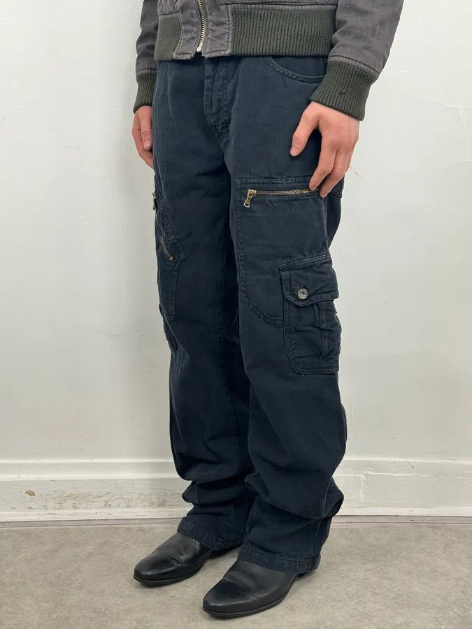 Dolce & Gabbana AW2006 Dolce & Gabbana Navy Multi-Pocket Cargo Pants Size 28" / US 6 / IT 42 - 1 Thumbnail