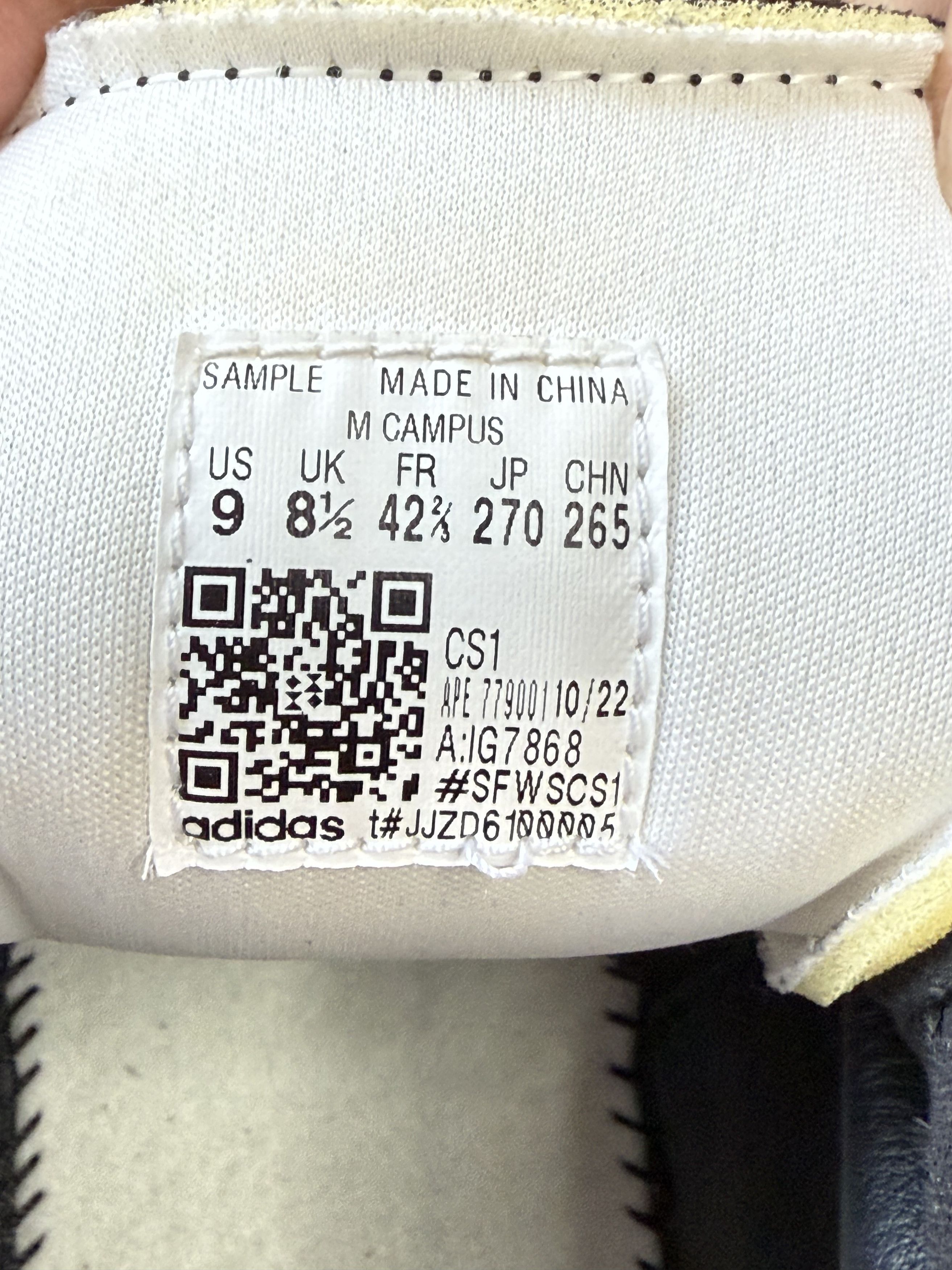 Adidas × Moncler Rare Adidas x Moncler Campus Sample "Not For Resale" Size US 9 / EU 42 - 8 Thumbnail