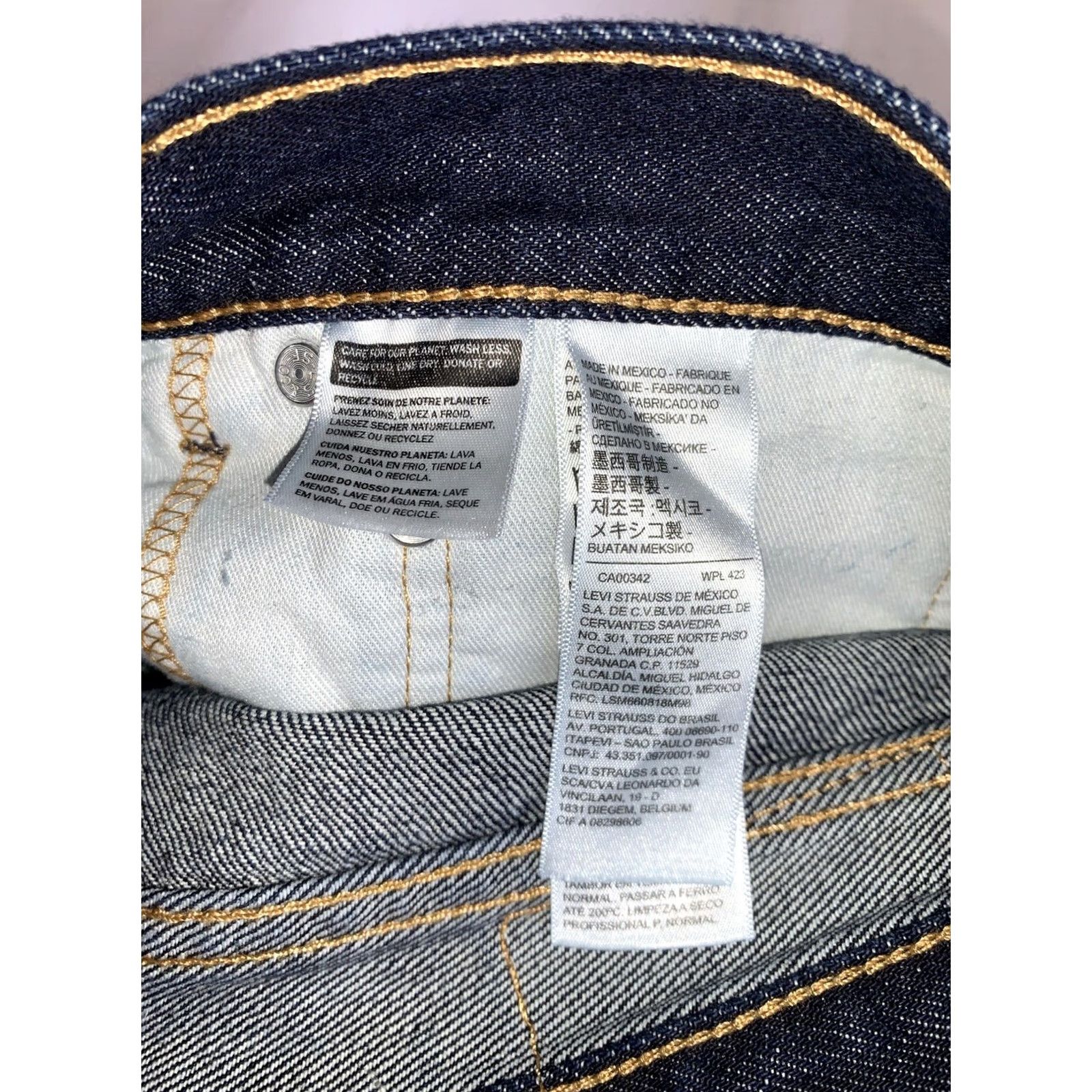 Levi's Levi’s 505 Regular Fit Straight Leg Jeans Men 36x32 Dark Wash Denim Cotton Blend Blue NWT-12322 Size US 36 / EU 52 - 7 Thumbnail