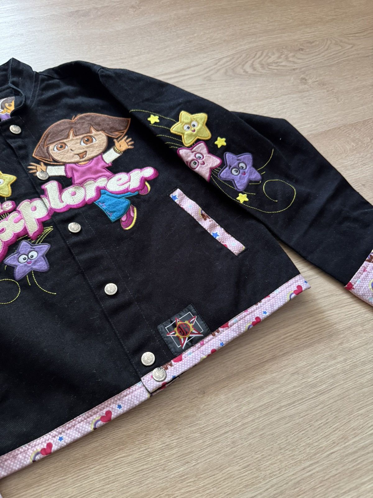 Cartoon Network Vintage 00’s Dora The Explorer Cartoon Movie Jacket Size XS / US 0-2 / IT 36-38 - 2 Thumbnail