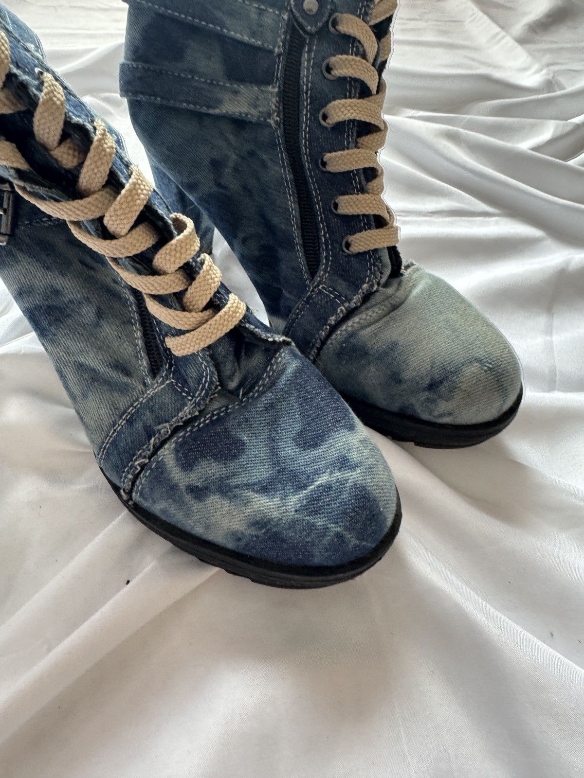 If Six Was Nine Gothicana by EMP Y2K Grunge Buckle Details Heels Boots Size US 9 / IT 39 - 7 Thumbnail