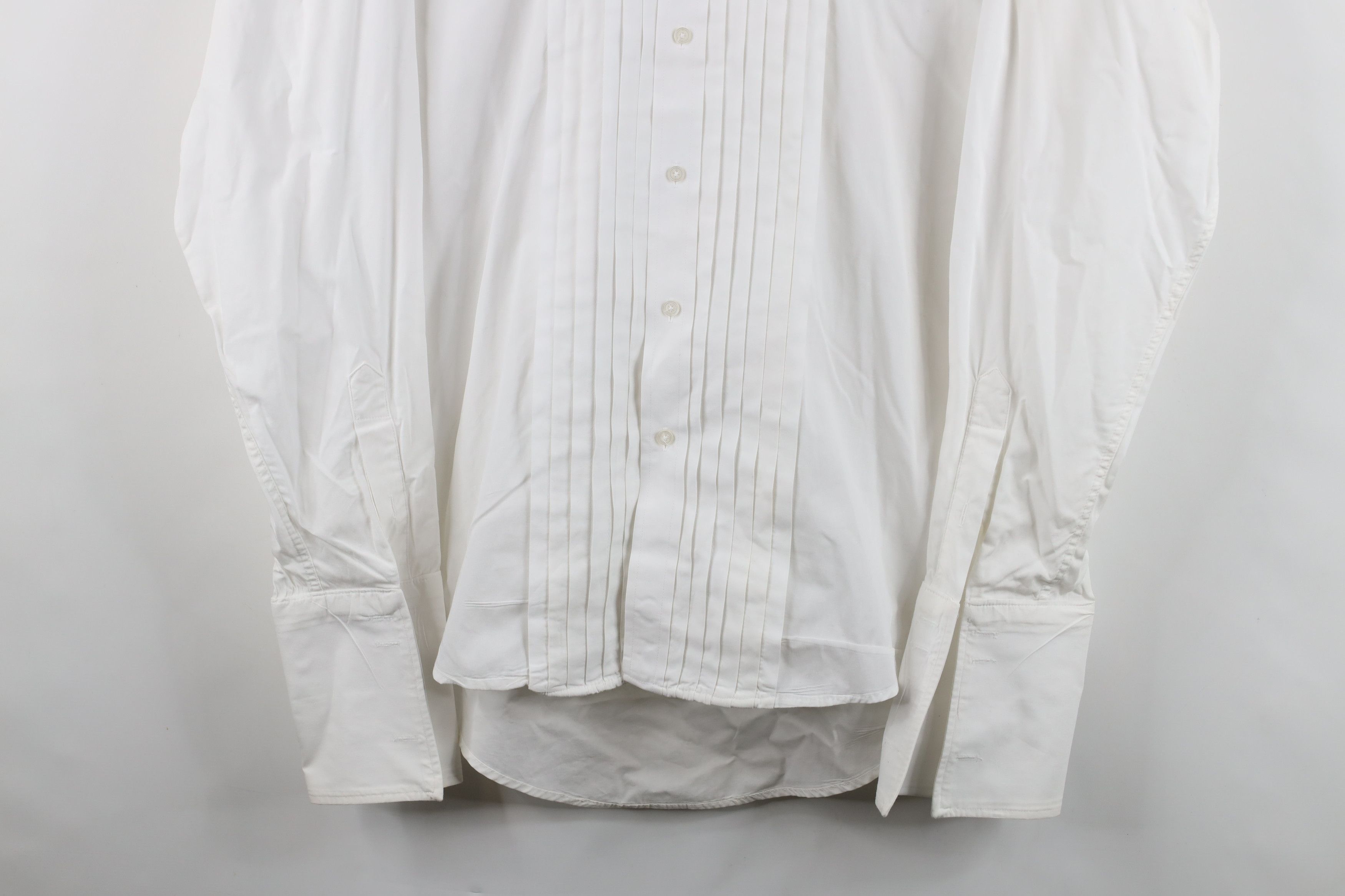 Vintage Vintage 90s Streetwear French Cuff Tuxedo Prom Dress Shirt Size US M / EU 48-50 / 2 - 3 Thumbnail