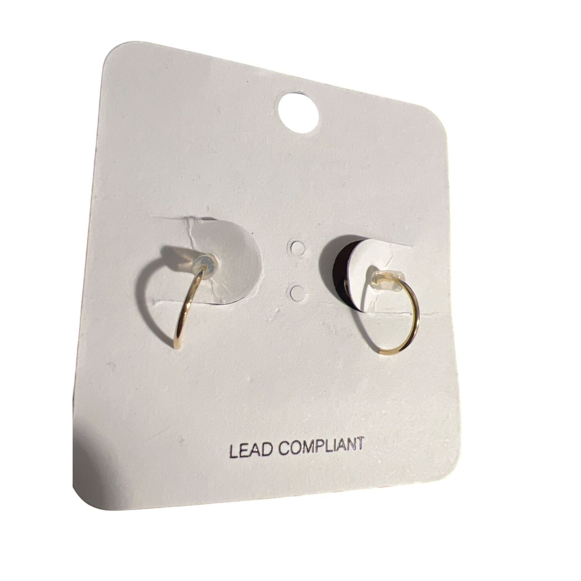 Other Avec Yin Yang Earrings Brass Black White Enamel Subtle Balan Size ONE SIZE - 3 Thumbnail