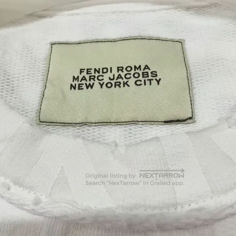 Fendi Fendi White Rubber Print Logo Short Sleeve Size US M / EU 48-50 / 2 - 3 Thumbnail
