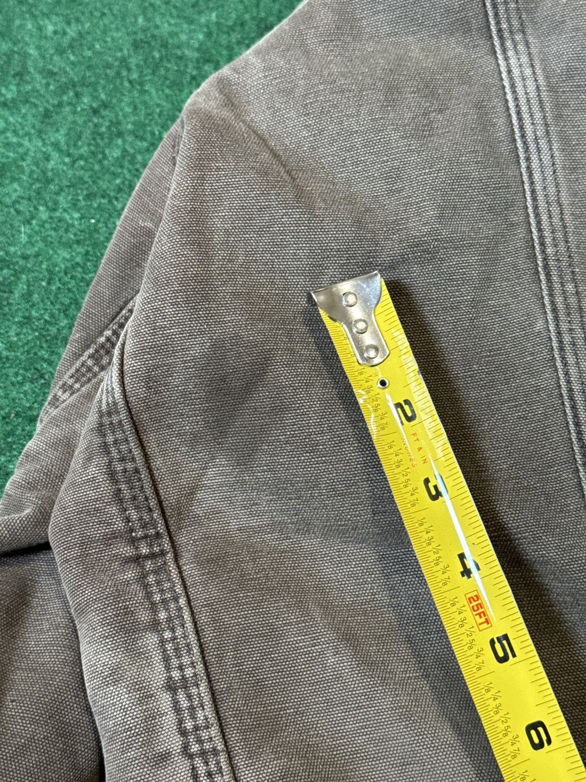 Carhartt × Vintage 90s Carhartt PERFECT DISTRESS Chore Detroit J97 J01 Jacket Size US L / EU 52-54 / 3 - 10 Thumbnail
