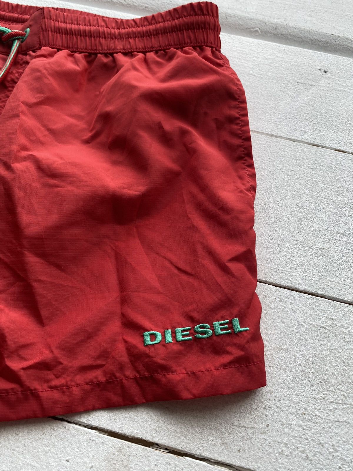 Diesel × Vintage 🔥Gothic Punk Diesel Beachwear Red Pocket Mens Shorts Y2k Size US 32 / EU 48 - 2 Thumbnail