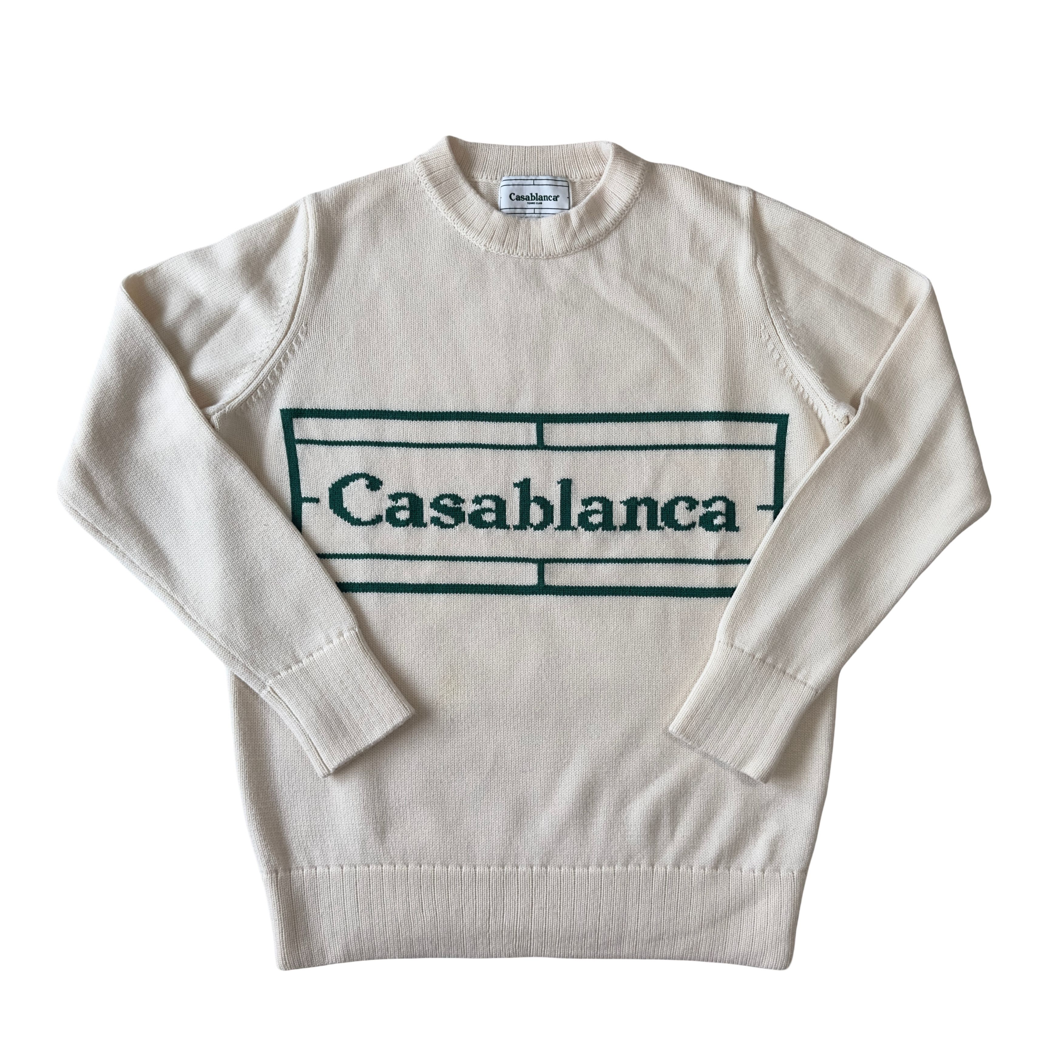 Casablanca Paris – Wool Knit Sweater, Off-White