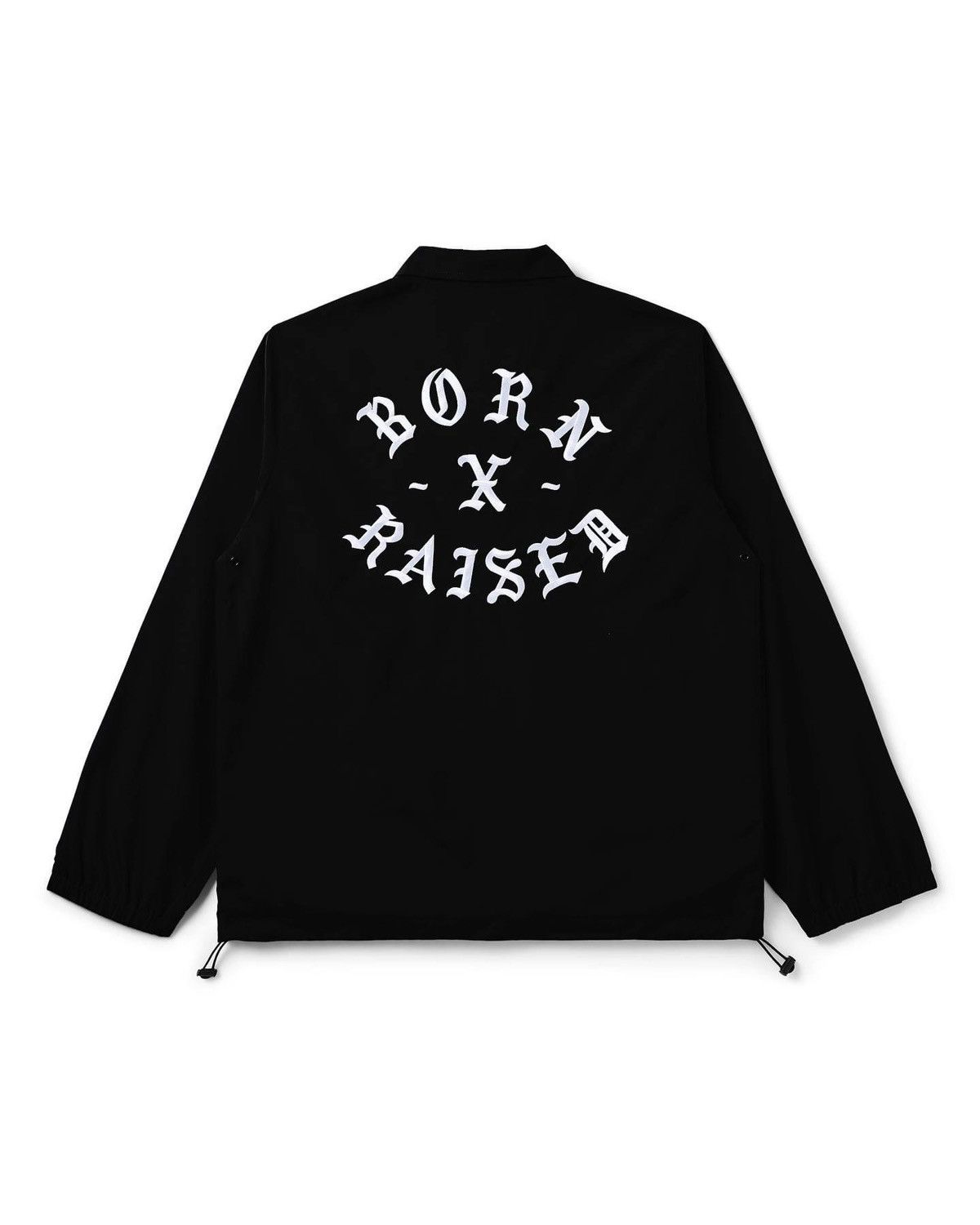 Born X Raised EMBROIDERED ROCKER COACH JACKET: BLACK | Grailed