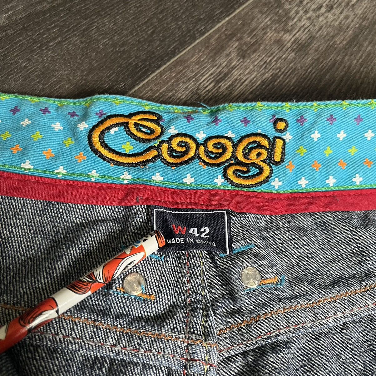 Coogi Vintage 1990s Coogi Baggy Rainbow Skater Denim Jean Shorts Size US 42 / EU 58 - 10 Thumbnail