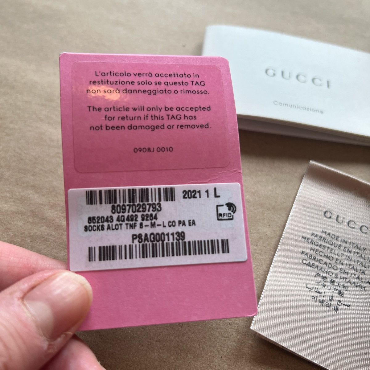 Gucci The North Face Gucci: Men’s Socks, Size Large Size ONE SIZE - 4 Thumbnail