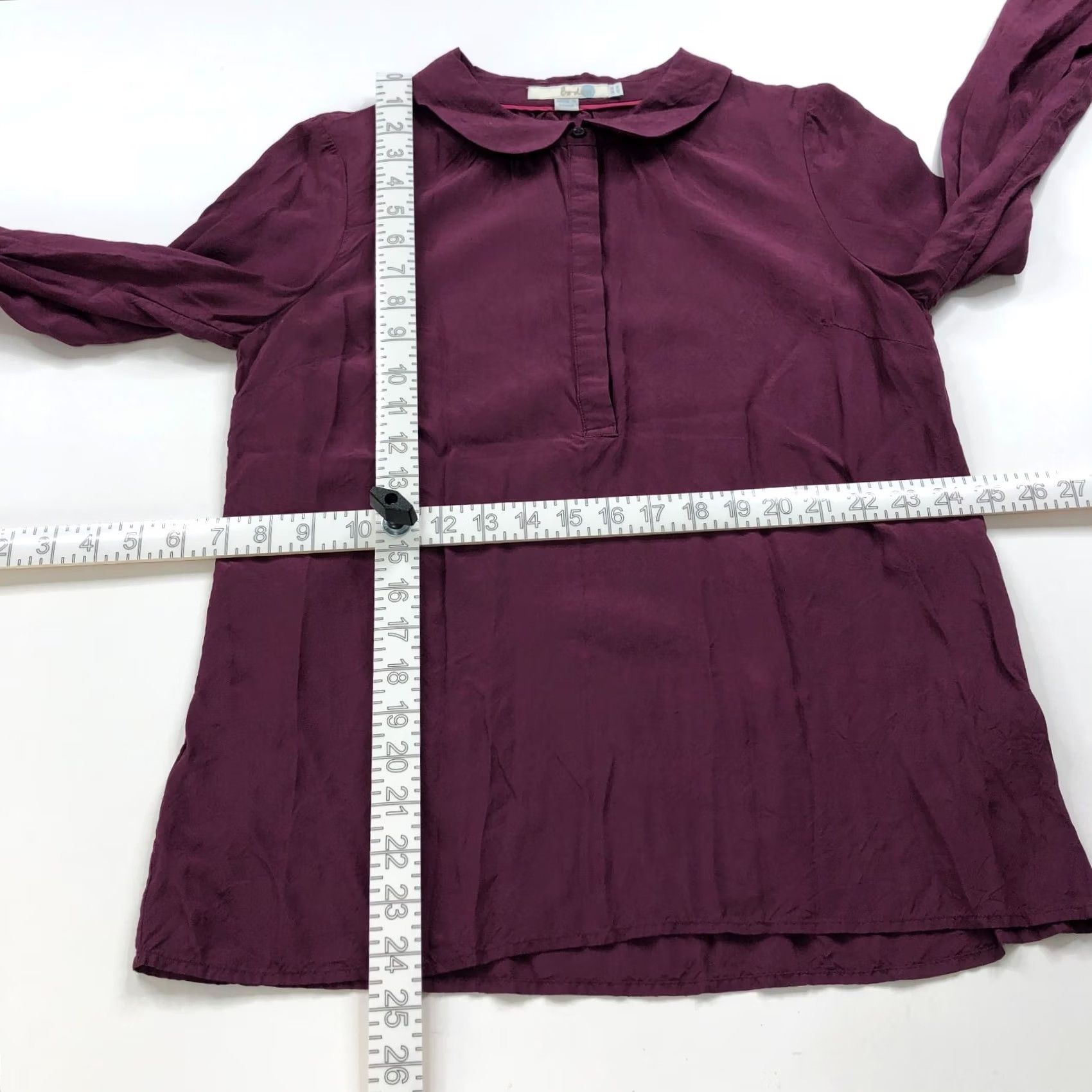 Boden Boden Women 6 Button-Up Pullover Long Sleeve Shirt Silk Blend Viscose Red Pullover Casual Shirt Womens Size M / US 6-8 / IT 42-44 - 5 Thumbnail
