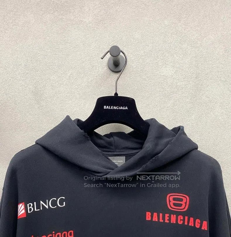 Balenciaga Balenciaga FW23 Logo Print Hoodie. Size US M / EU 48-50 / 2 - 4 Thumbnail