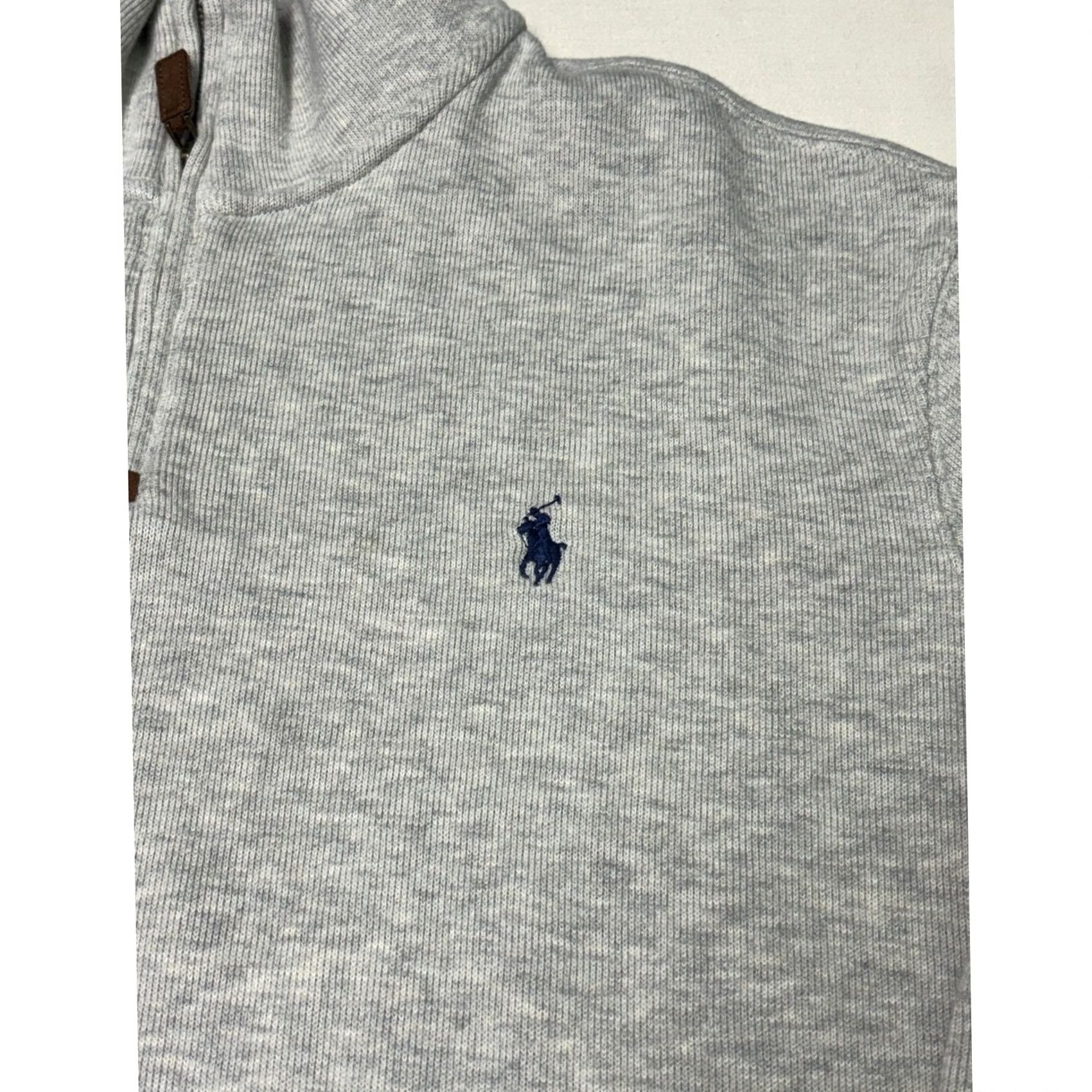 Polo Ralph Lauren Polo Ralph Lauren Sweater Mens XL Heather Grey Cotton 1/4 Zip Pullover Pony Logo Size US XL / EU 56 / 4 - 2 Thumbnail