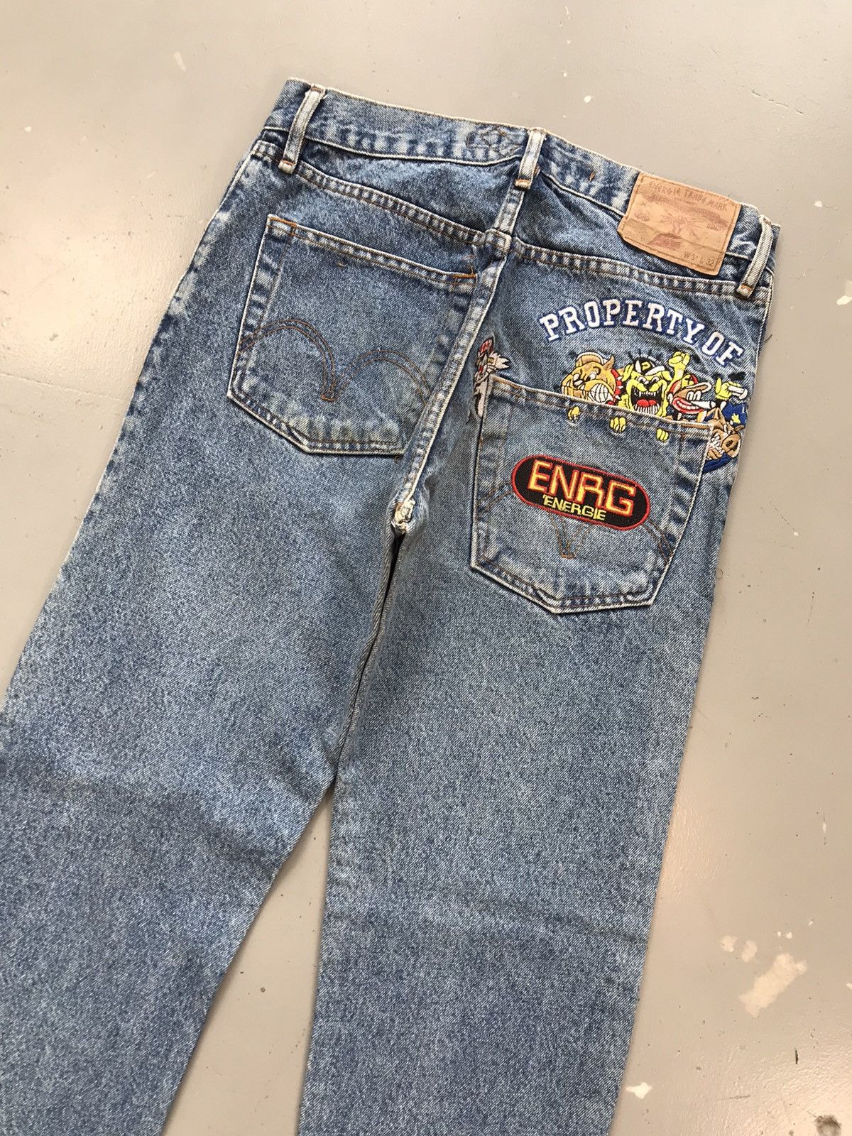 Energie × Vintage Vintage energy trade mark SpellOut animal embroidered denim Size US 30 / EU 46 - 10 Thumbnail