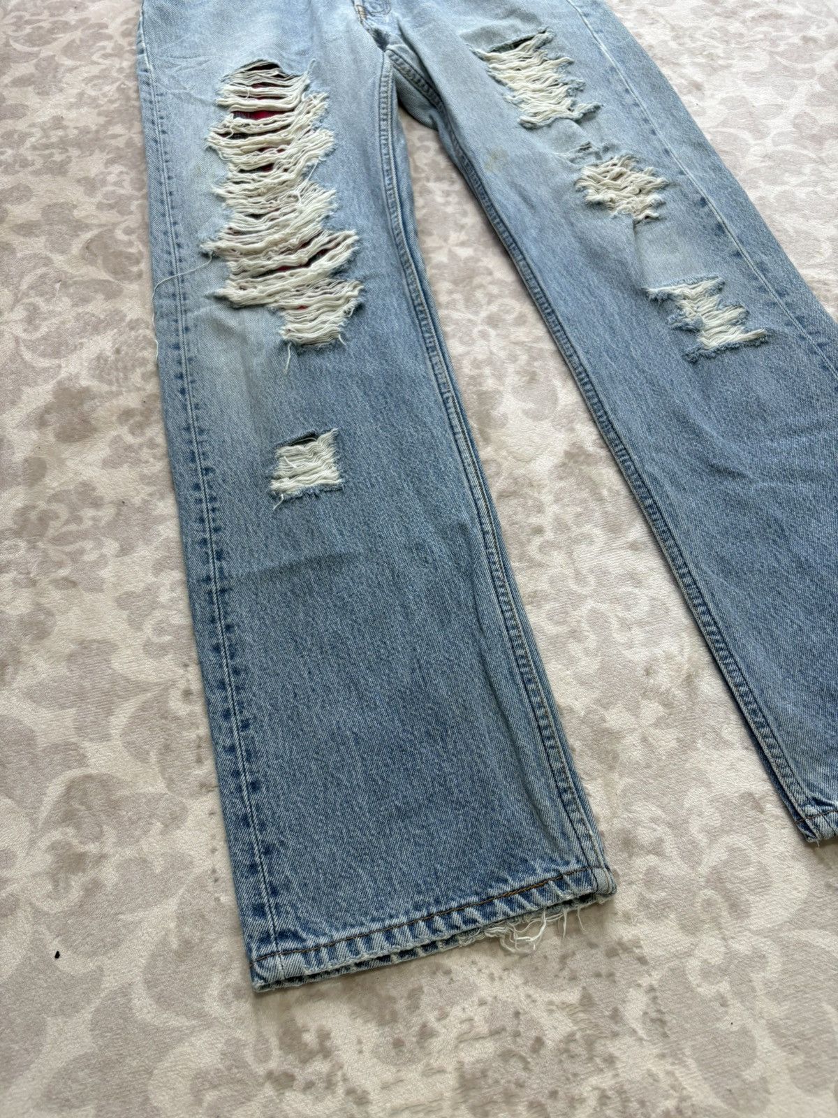 Levi's Vintage Clothing Levis 501XX Distressed Jeans Size US 32 / EU 48 - 4 Thumbnail