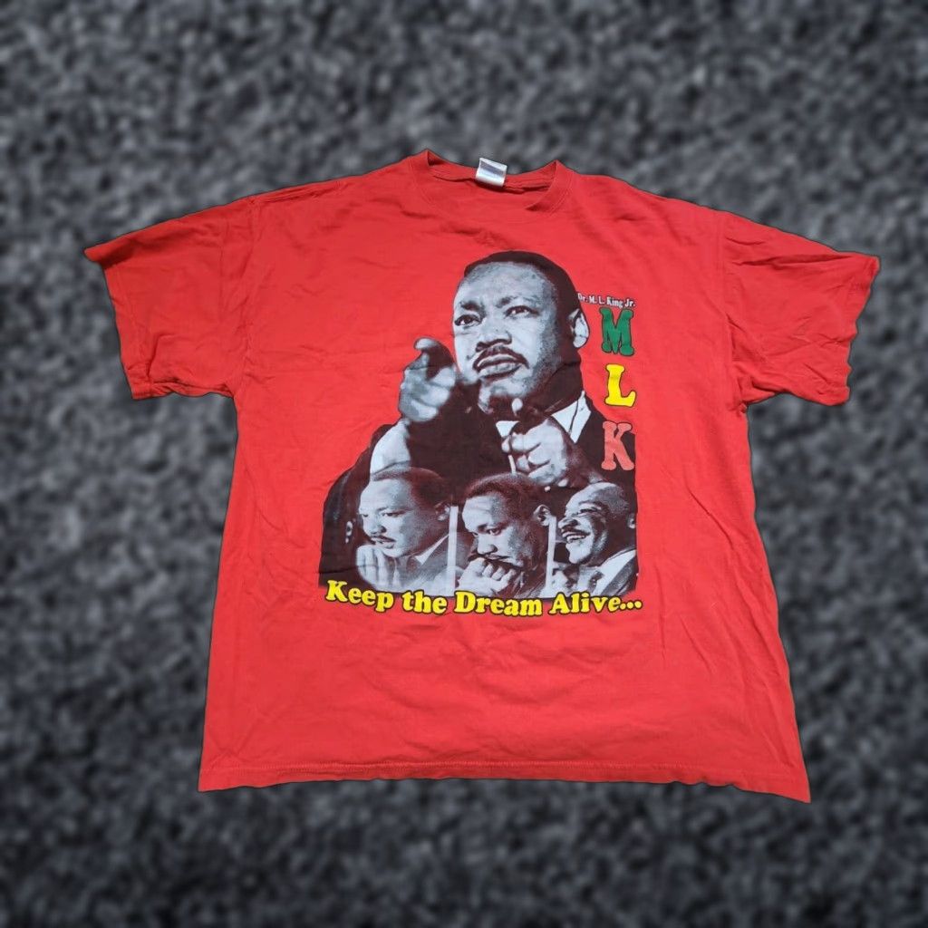 Gildan VINTAGE 90s Martin Luther King MLK Graphic Tee Mens XL Black History Rap KEEP the DREAM Gildan Size US XL / EU 56 / 4 - 1 Thumbnail