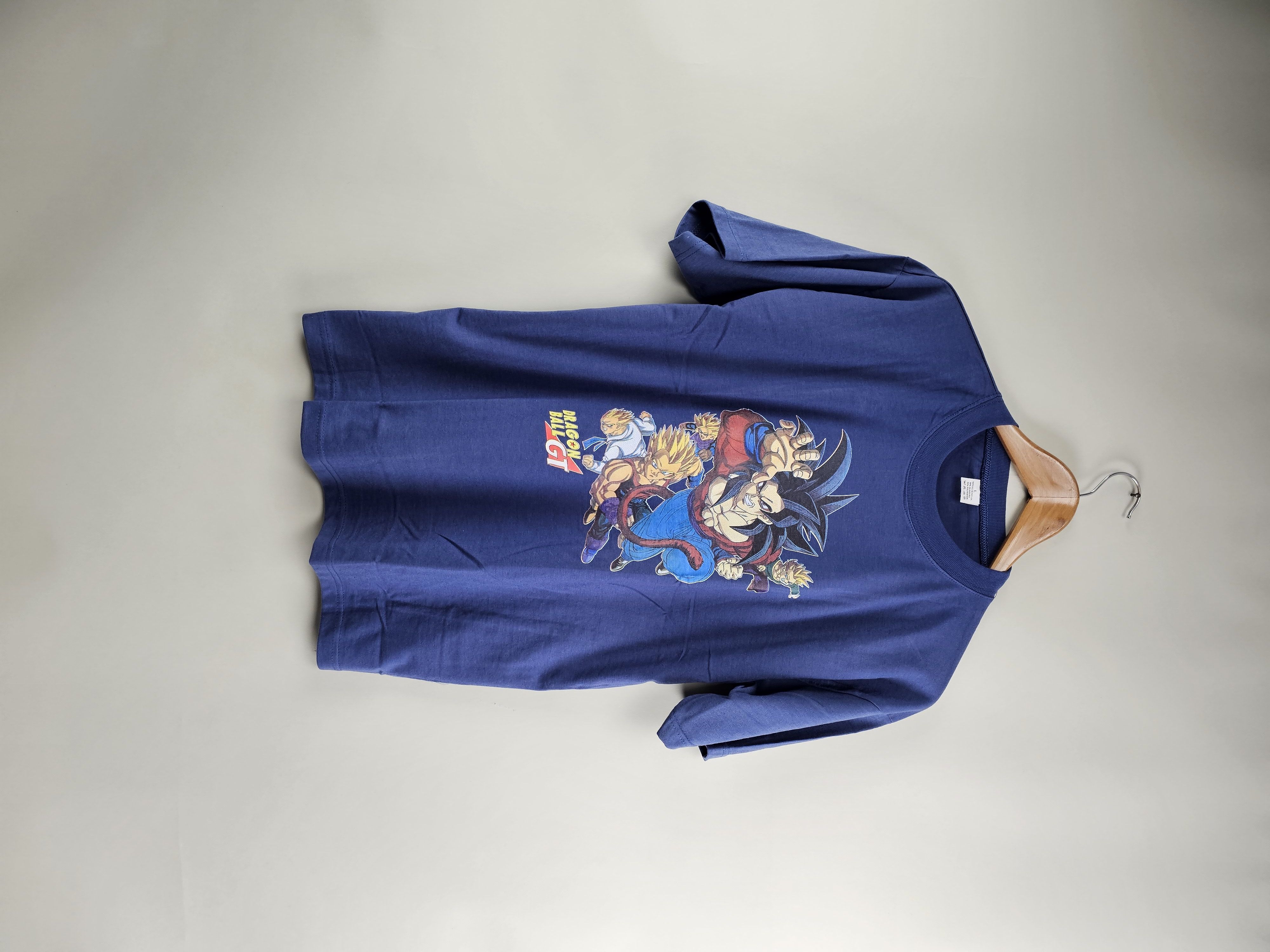 image of Anima x Vintage 1999 Dragon Ball Gt Vintage T Shirt 90's Anime in Blue, Men's (Size Large)