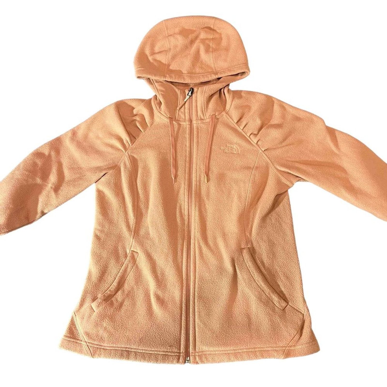 The North Face The North Face Womens Full Zip Fleece Hoodie Jacket Peach Size M / US 6-8 / IT 42-44 - 4 Thumbnail