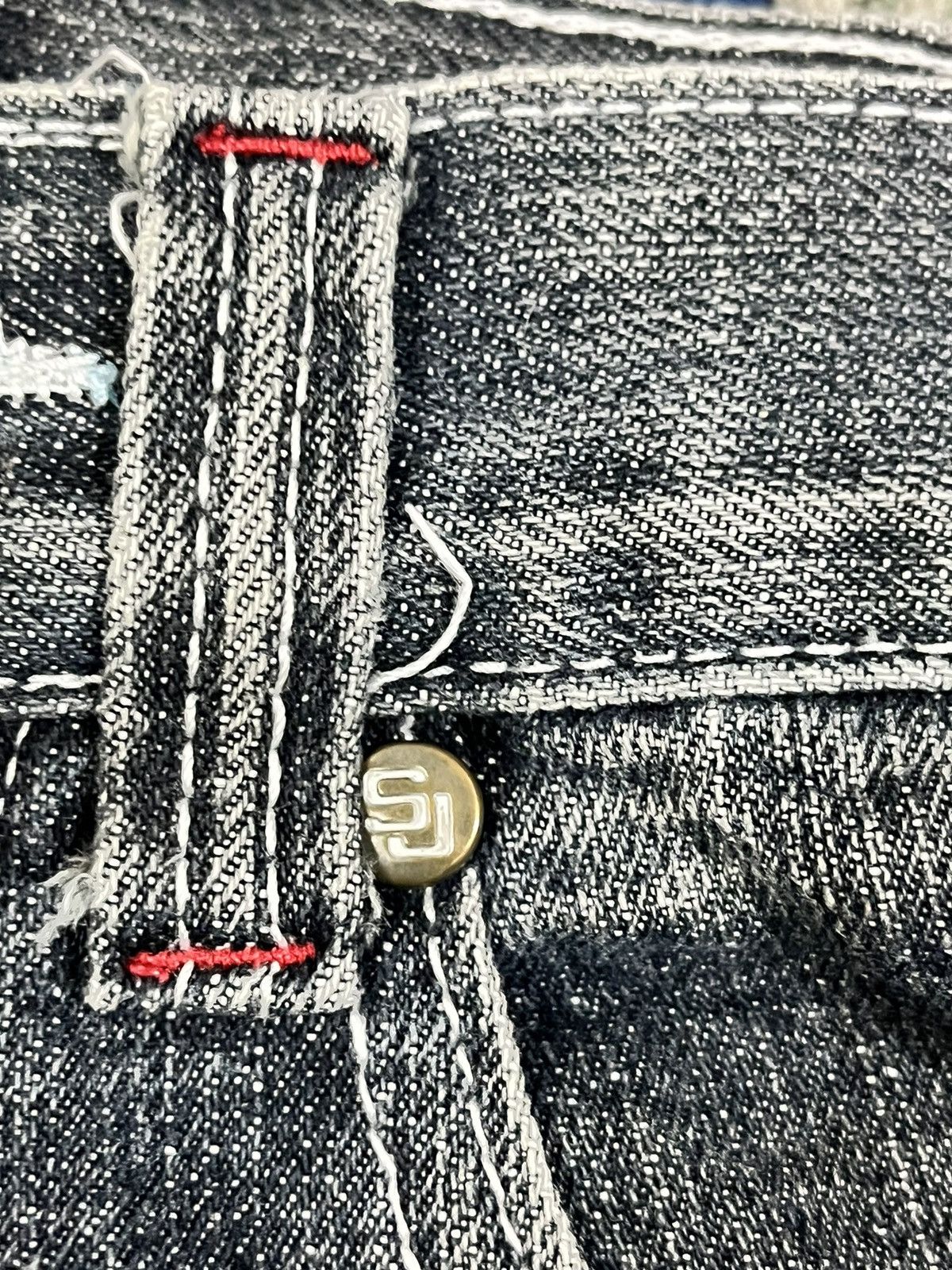 Sean John Vintage Sean John Baggy Embroiddery Denim Size US 31 - 9 Thumbnail