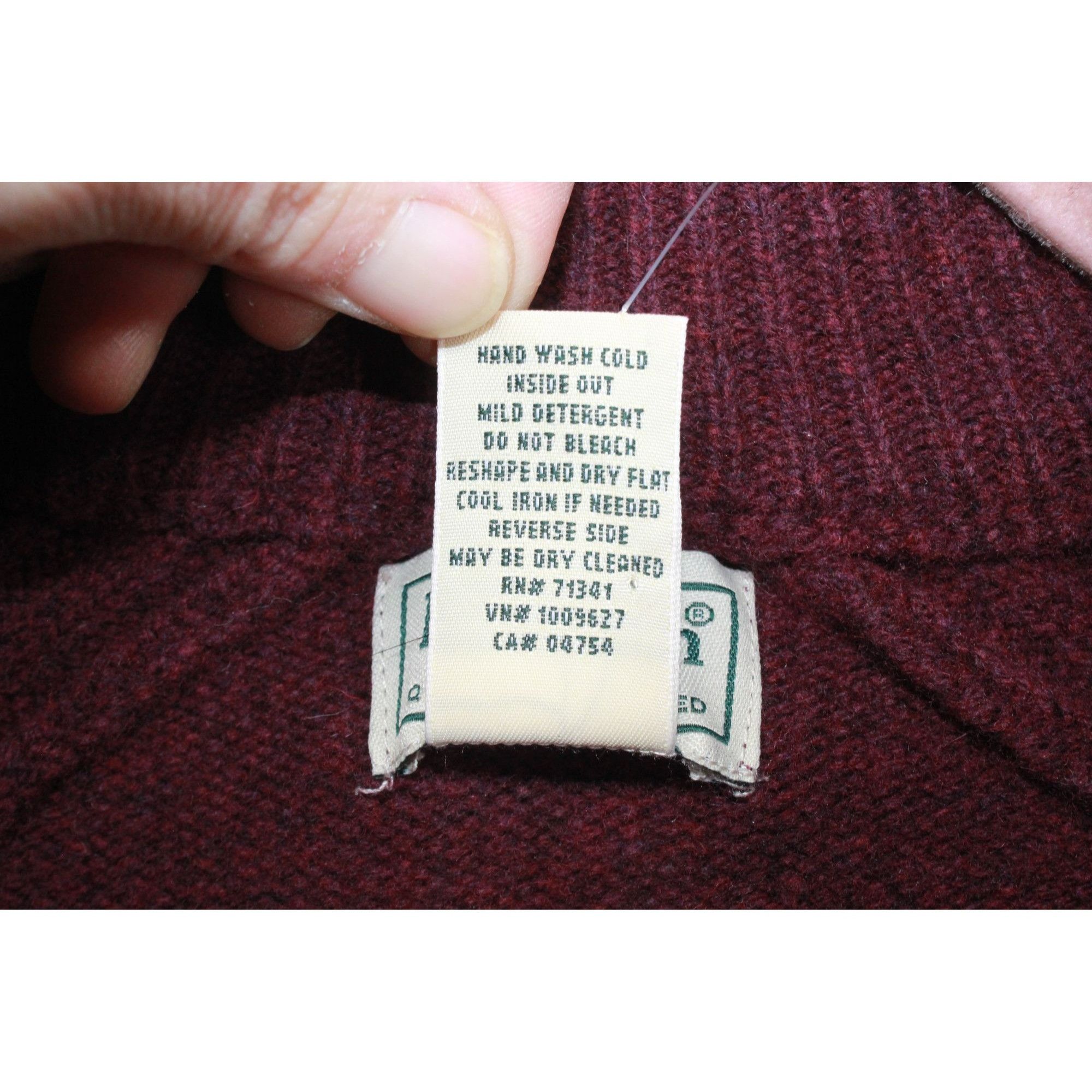L.L. Bean LL Bean Men's Rangeley Wool Sweater Quarter Zip Size US L / EU 52-54 / 3 - 8 Thumbnail