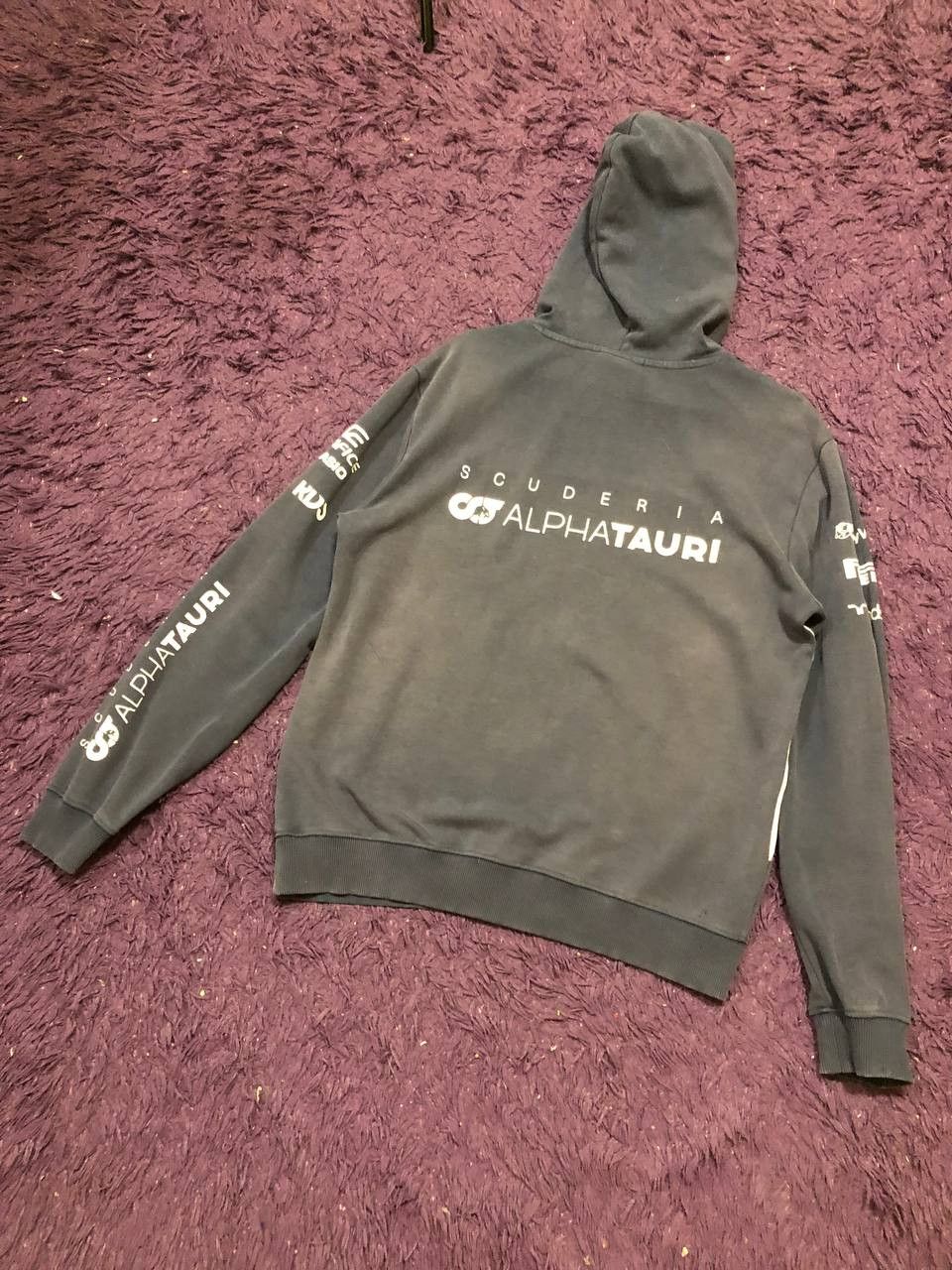 Vintage Print Hoodie Streetwear Size L Y2K ALPHATAURI Size US L / EU 52-54 / 3 - 21 Thumbnail