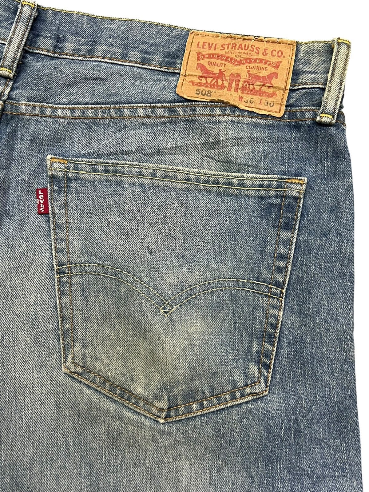 Levi's Vintage Levi’s 508 - Faded Wash, Distressed Denim Size US 40 / EU 56 - 8 Thumbnail