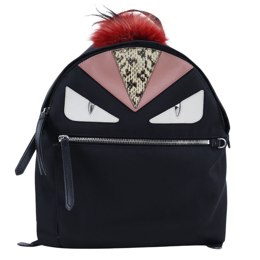 Fendi roma supreme monster eyes chest shoulder bag pu leather casual backpack deals