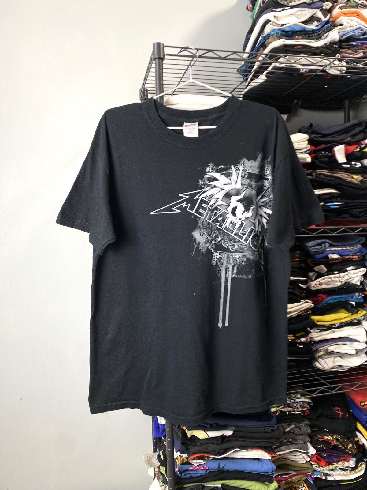 Band Tees × Metallica × Vintage Rare! Vintage 2000’s Metallica Skull Band T Shirt Size US L / EU 52-54 / 3 - 1 Thumbnail