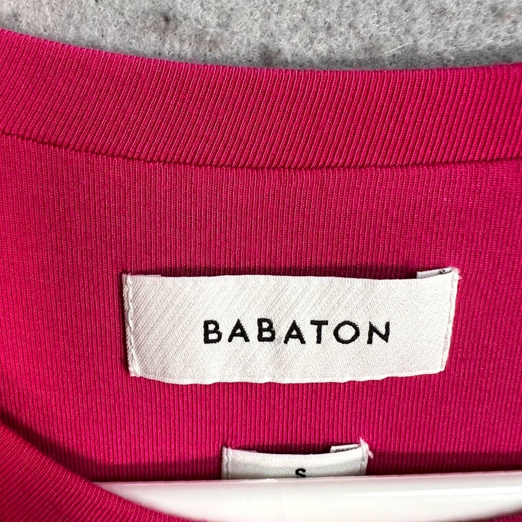 Vintage VINTAGE Babaton Shirt Dress Womens Small Midi Short Sleeve Pink Ruched Lyocell 90s Size S / US 4 / IT 40 - 3 Thumbnail