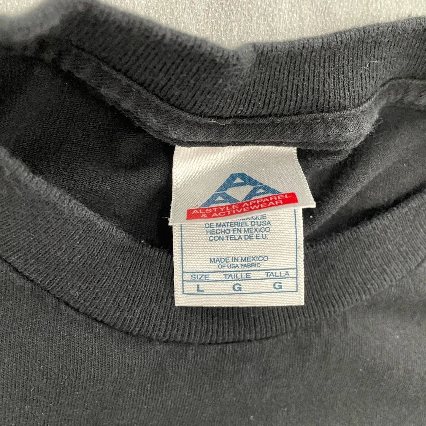 Logo 7 VINTAGE John Lennon Military T-Shirt Adult Large Black Graphic Print 2005 US Army Mens L Size US L / EU 52-54 / 3 - 6 Thumbnail