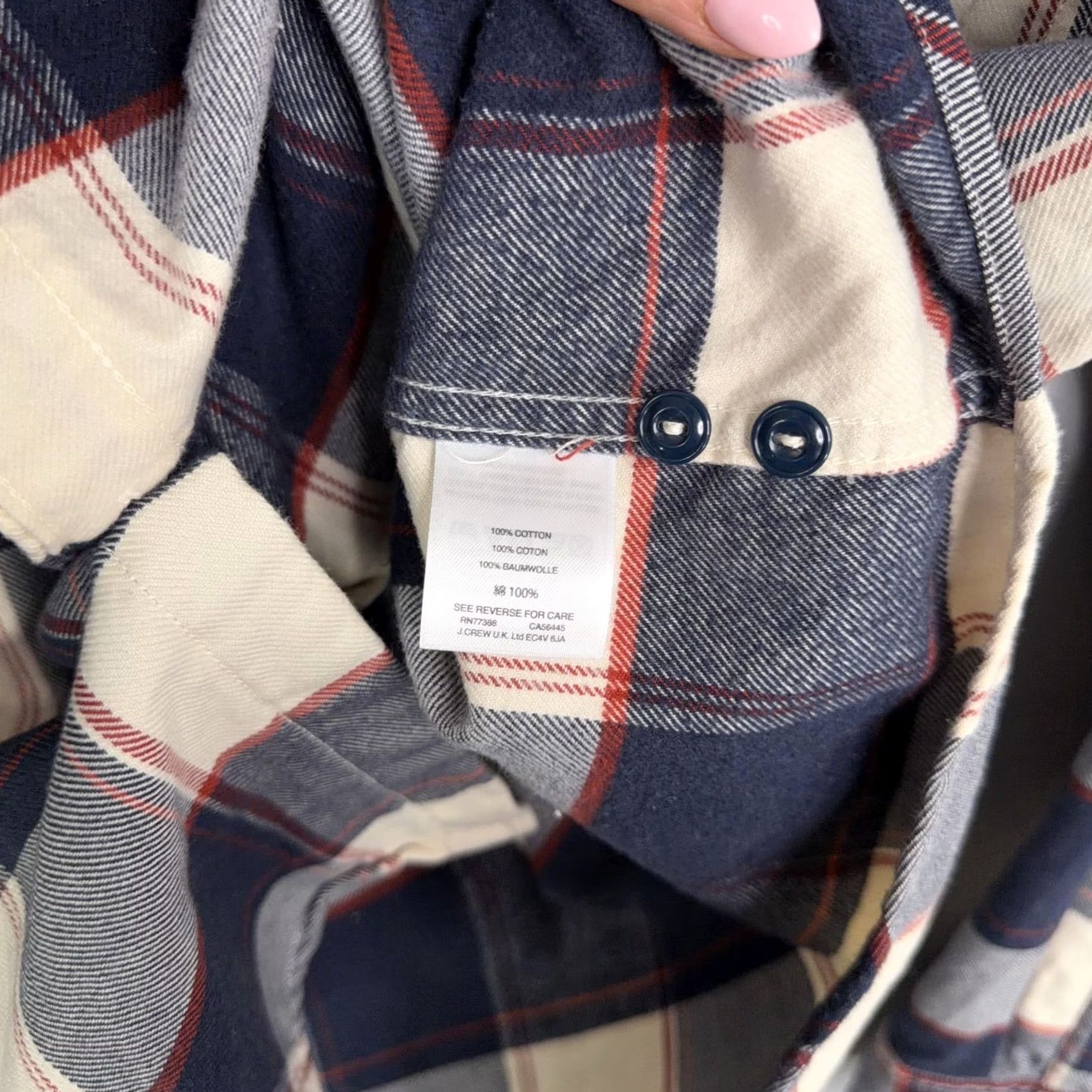 Wallace & Barnes Wallace & Barnes Shirt Mens Medium Blue Plaid Flannel Button Front Casual Shirt Size US M / EU 48-50 / 2 - 4 Thumbnail