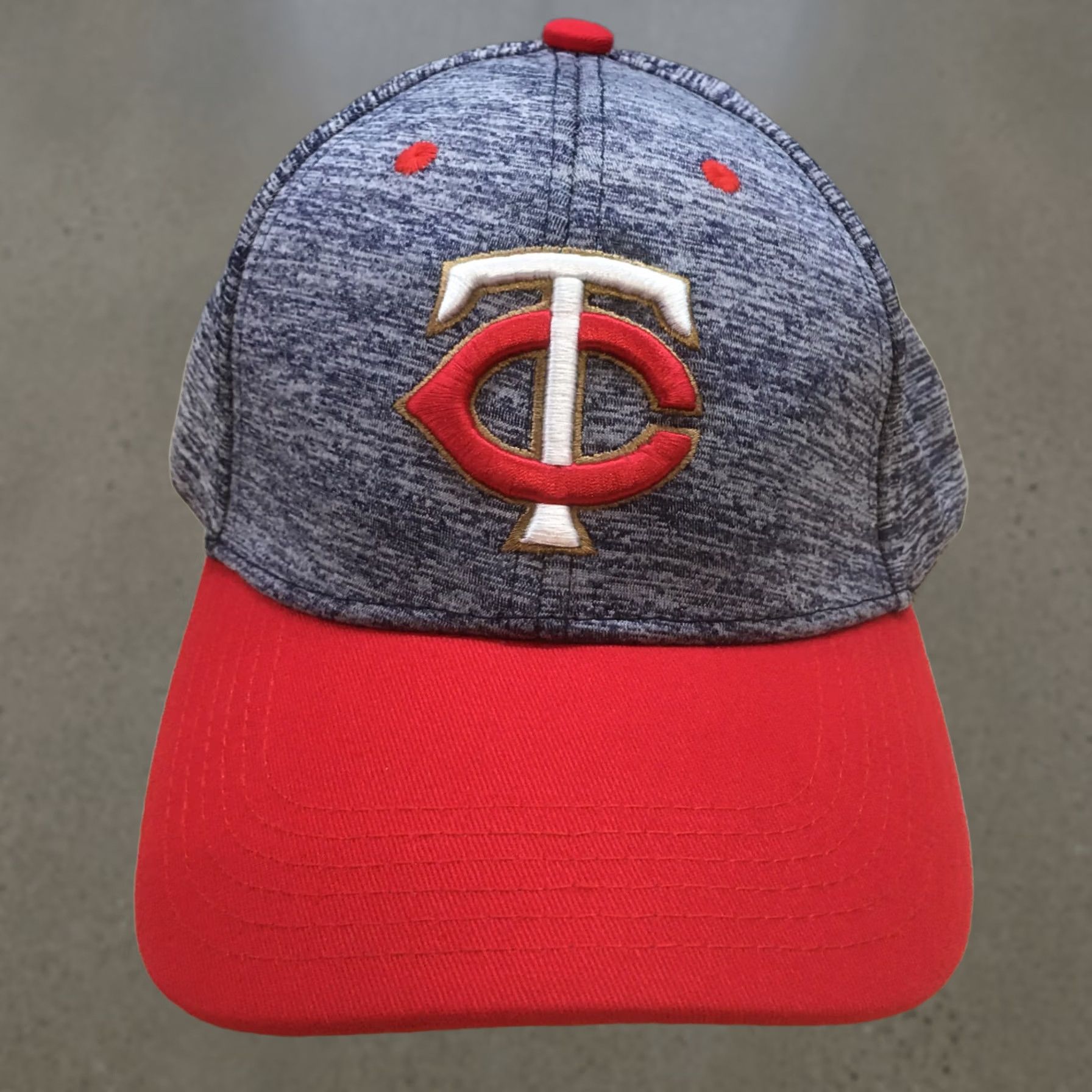 Twins Melonwear Minnesota Twins Baseball Hat Mens Blue OS Adjustable Embroidered Logo Size ONE SIZE - 1 Thumbnail
