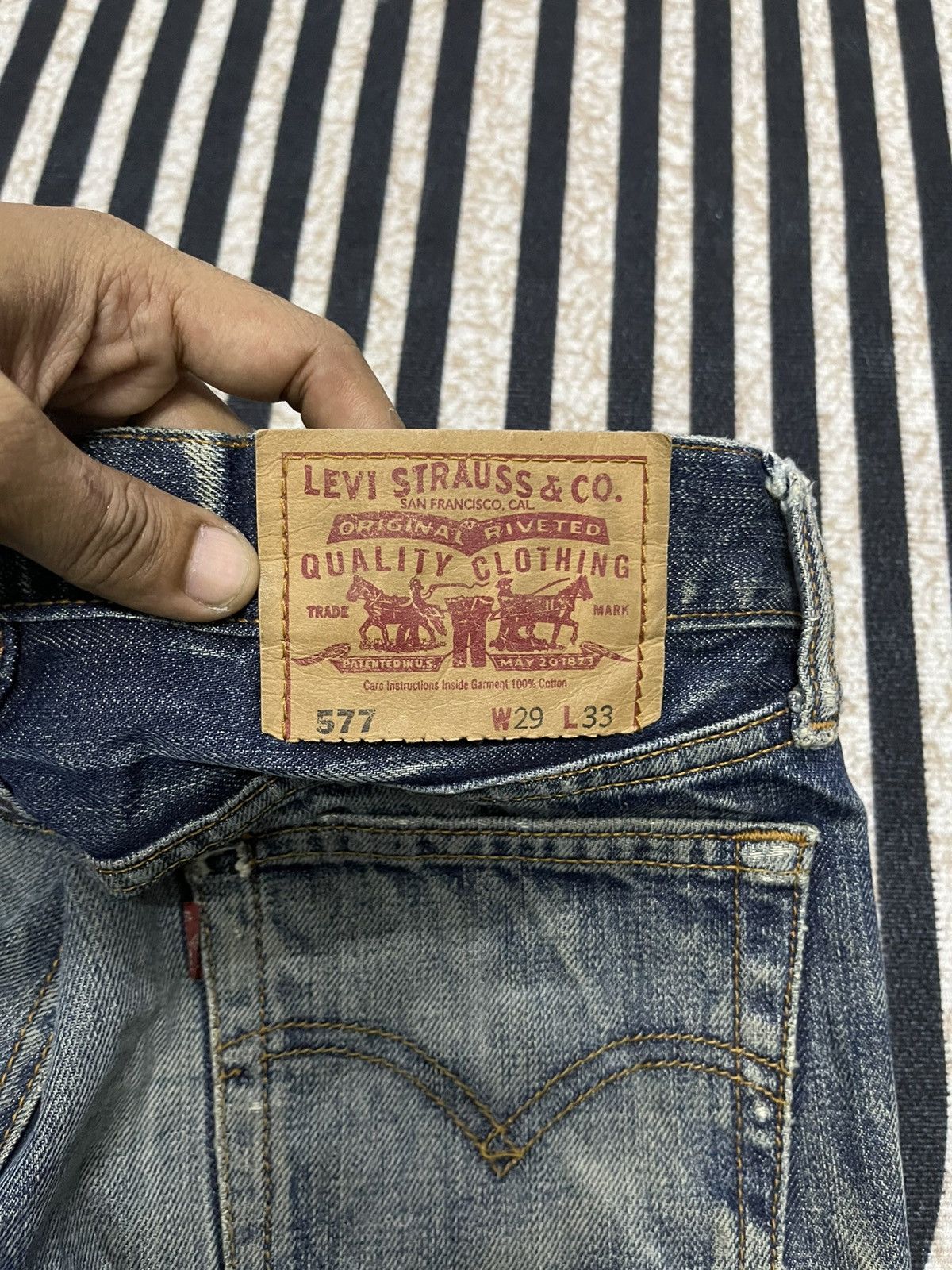 Levi's Vintage Clothing VINTAGE 90s LEVIS WASHABLE DISTRESSED JEANS NICE DESIGN Size 28" / US 6 / IT 42 - 19 Thumbnail