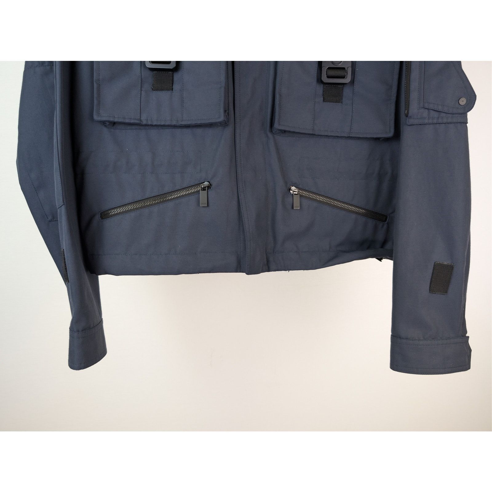 Dior o1rshd1 2019 Buckle Accented Bomber Jacket in Navy Blue Size US M / EU 48-50 / 2 - 4 Thumbnail