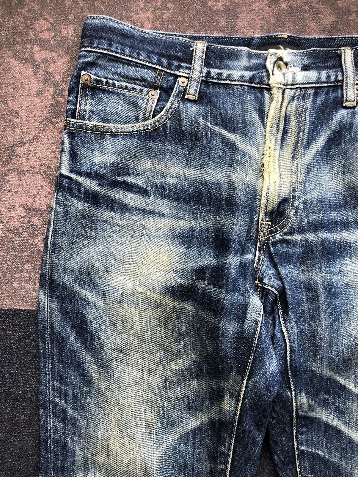 If Six Was Nine × Le Grande Bleu (L.G.B.) × Uniqlo Vintage Japanese brand uniqlo nice fade jeans lgb style Size US 34 / EU 50 - 5 Thumbnail