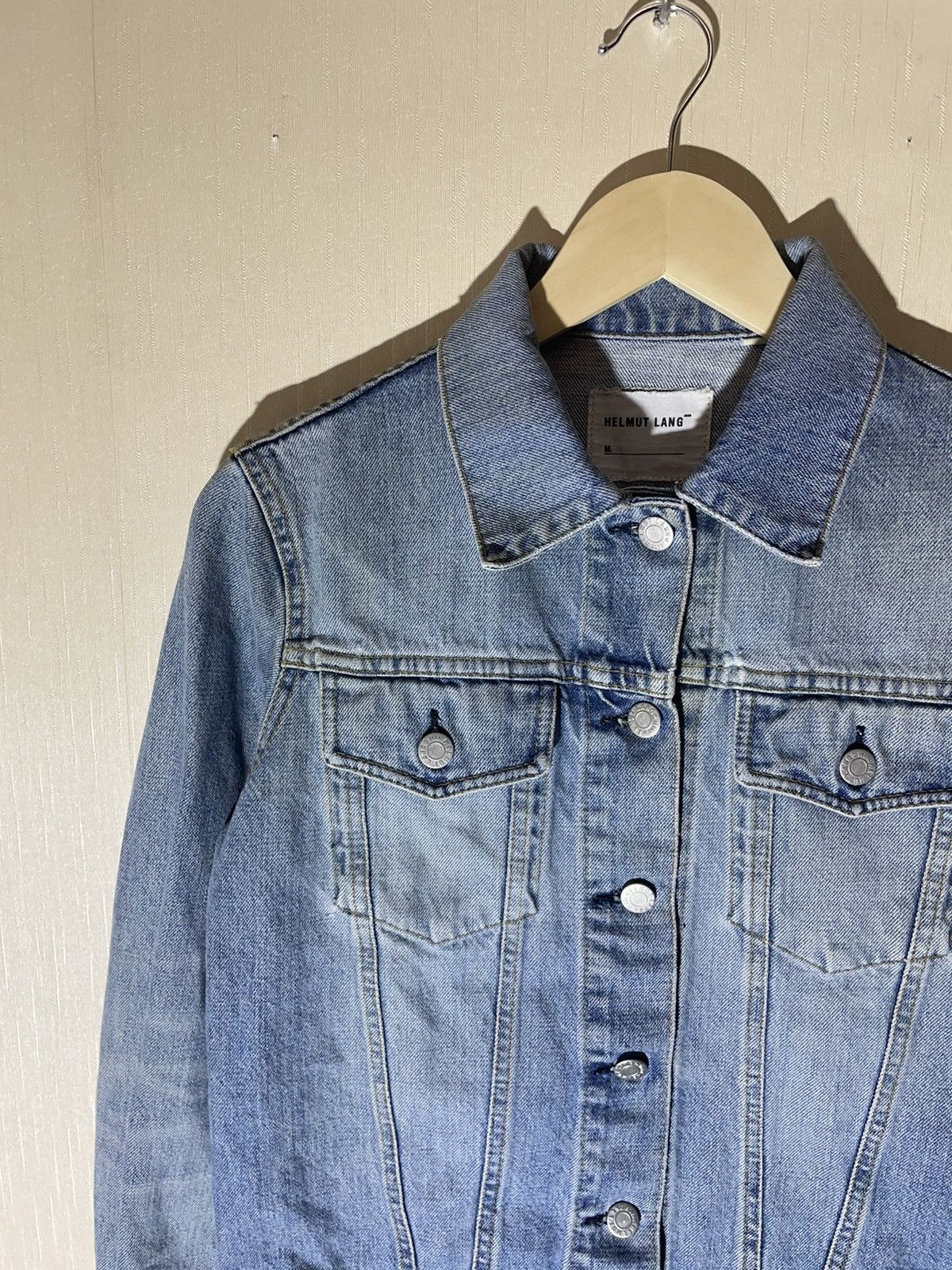 Helmut Lang × Japanese Brand Helmut Lang Japanese vintage archive denim jacket Size S / US 4 / IT 40 - 3 Thumbnail