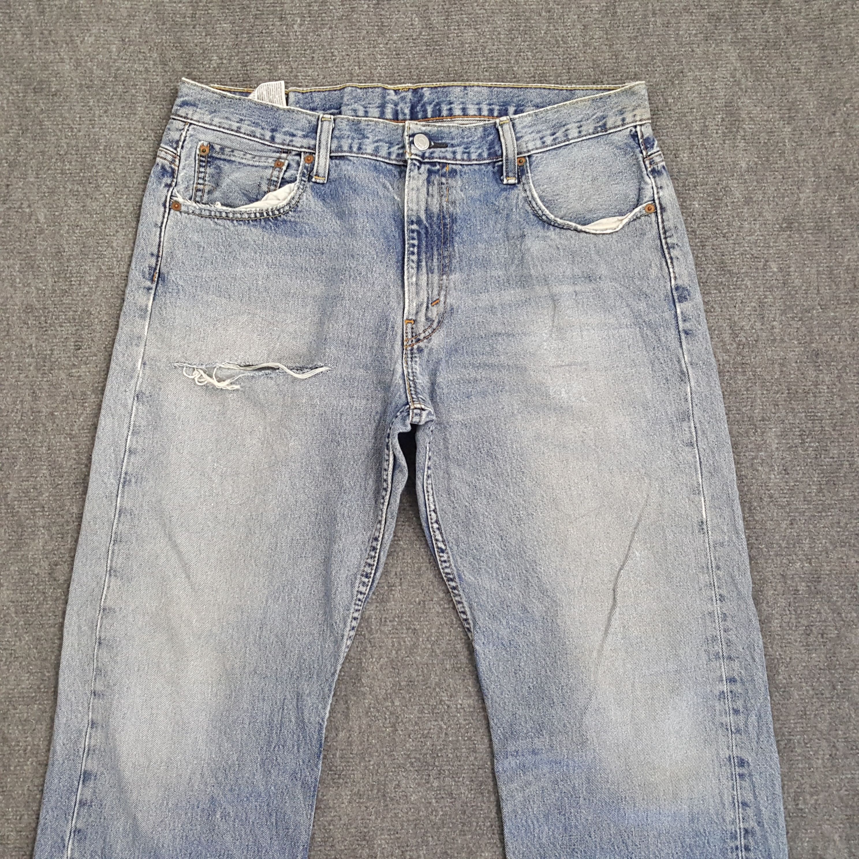 Levi's × Vintage Levi's American Distressed Style Baggy Denim Jeans Size US 36 / EU 52 - 2 Thumbnail