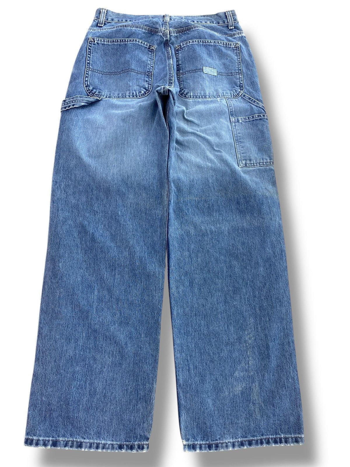 Japanese Brand Japanese Brand Faded awash Carpenter Style Wide Leg Jean Size US 30 / EU 46 - 4 Thumbnail