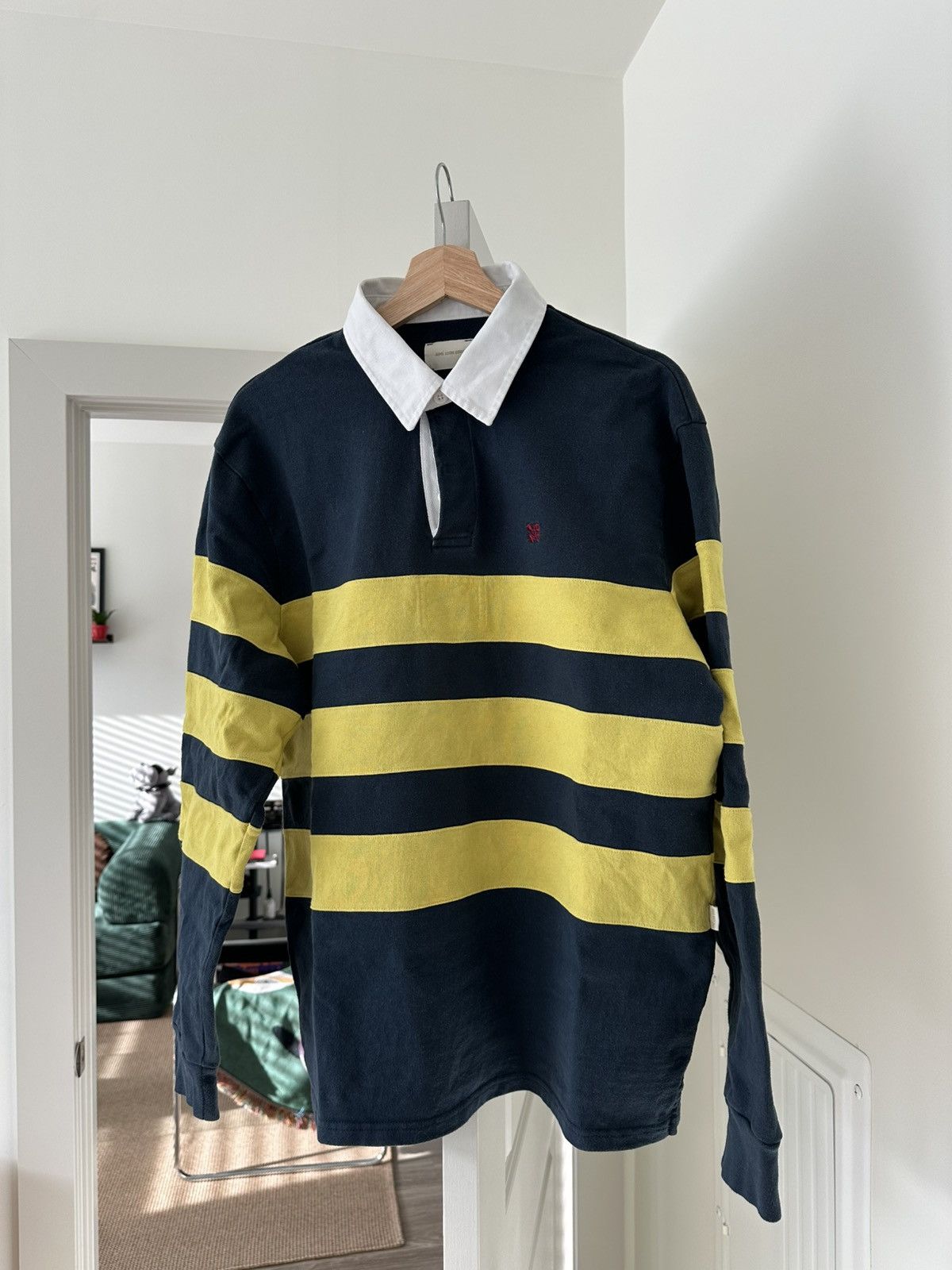 Pre-owned Aimé Leon Dore Rugby Polo In Blue
