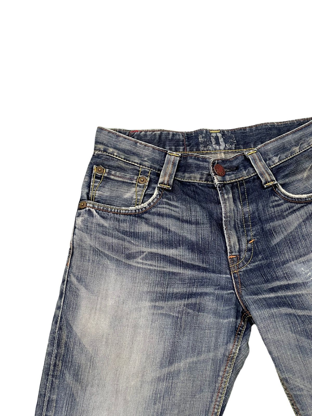 Edwin Distress Jeans Edwin Japan Thrash Regular Straight 7🟦3 Size US 30 / EU 46 - 9 Thumbnail