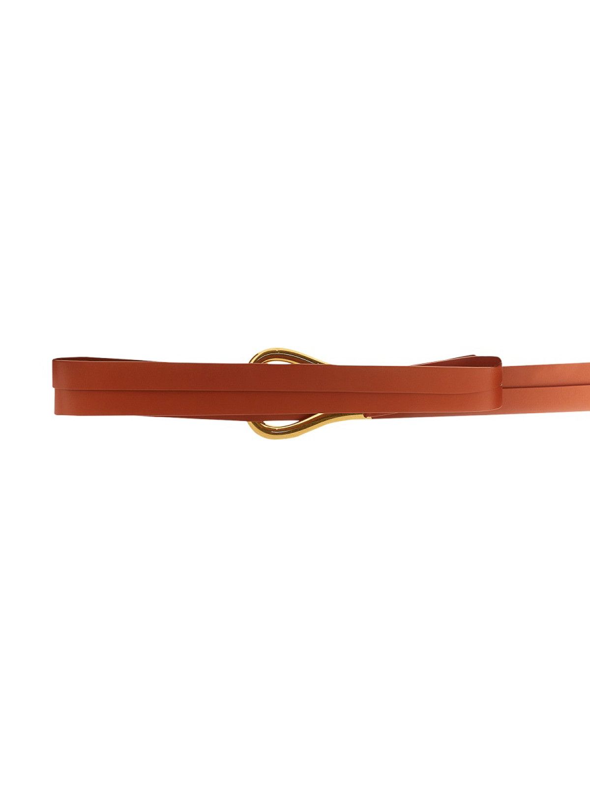 Bottega Veneta o1n1vont0225 Size: M / Horsebit Belt in Brown/Gold Size ONE SIZE - 4 Thumbnail
