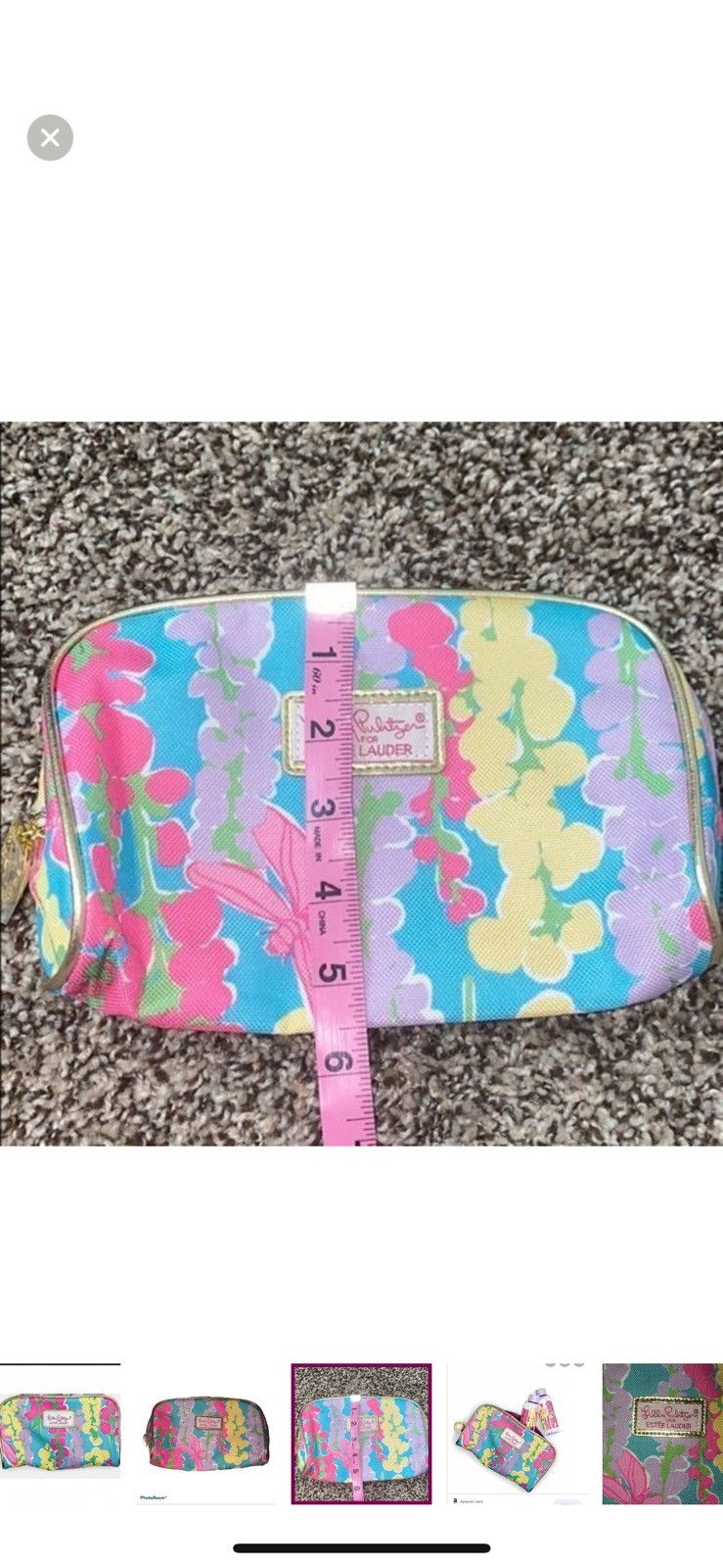 Lilly Pulitzer Lilly Pulitzer X Estée Lauder snapdragon cosmetic pouch Size ONE SIZE - 3 Thumbnail