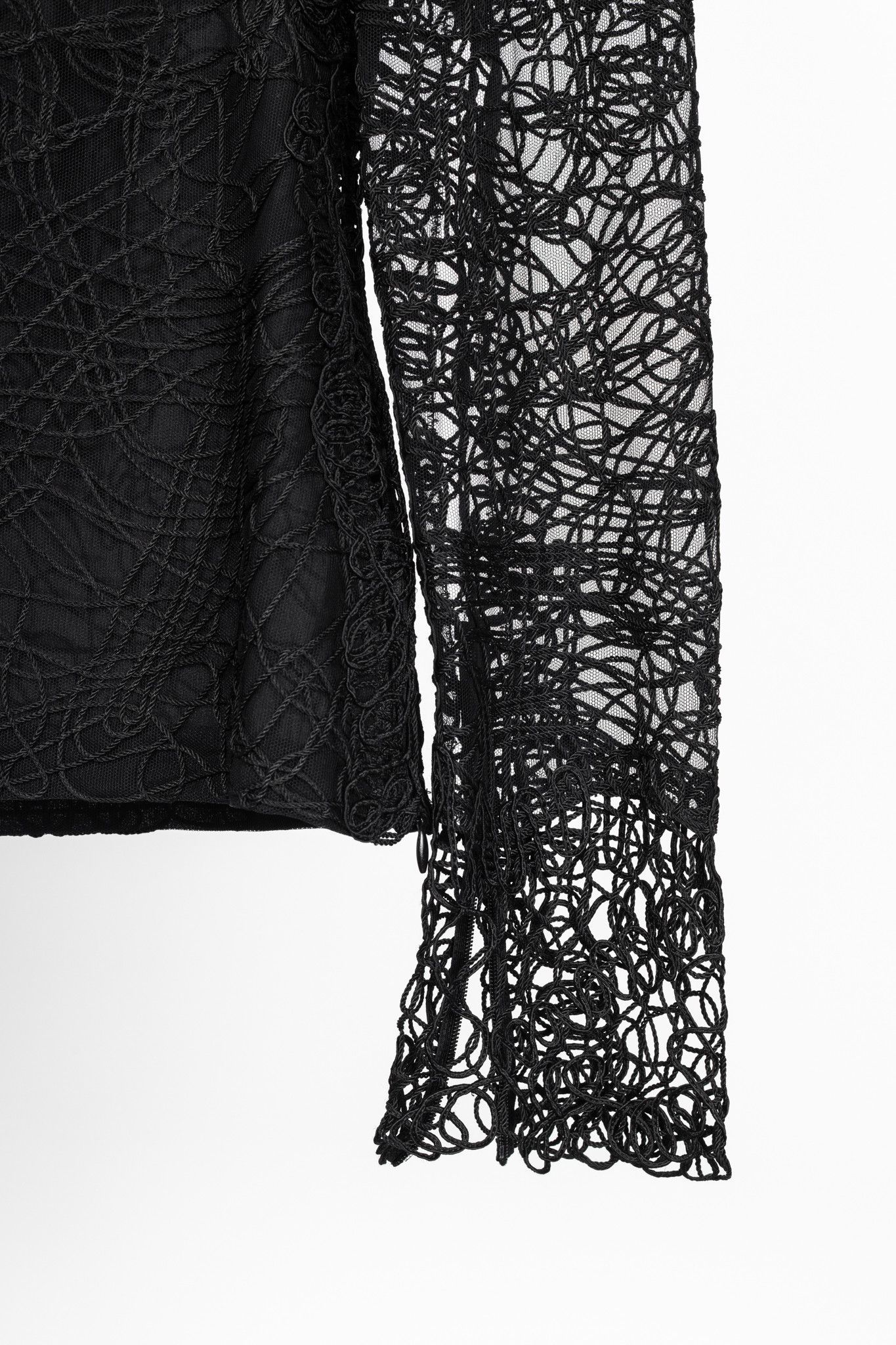Tom Ford Tom Ford Black Soutache-Embroidered Long-Sleeve Top Size M / US 6-8 / IT 42-44 - 5 Thumbnail