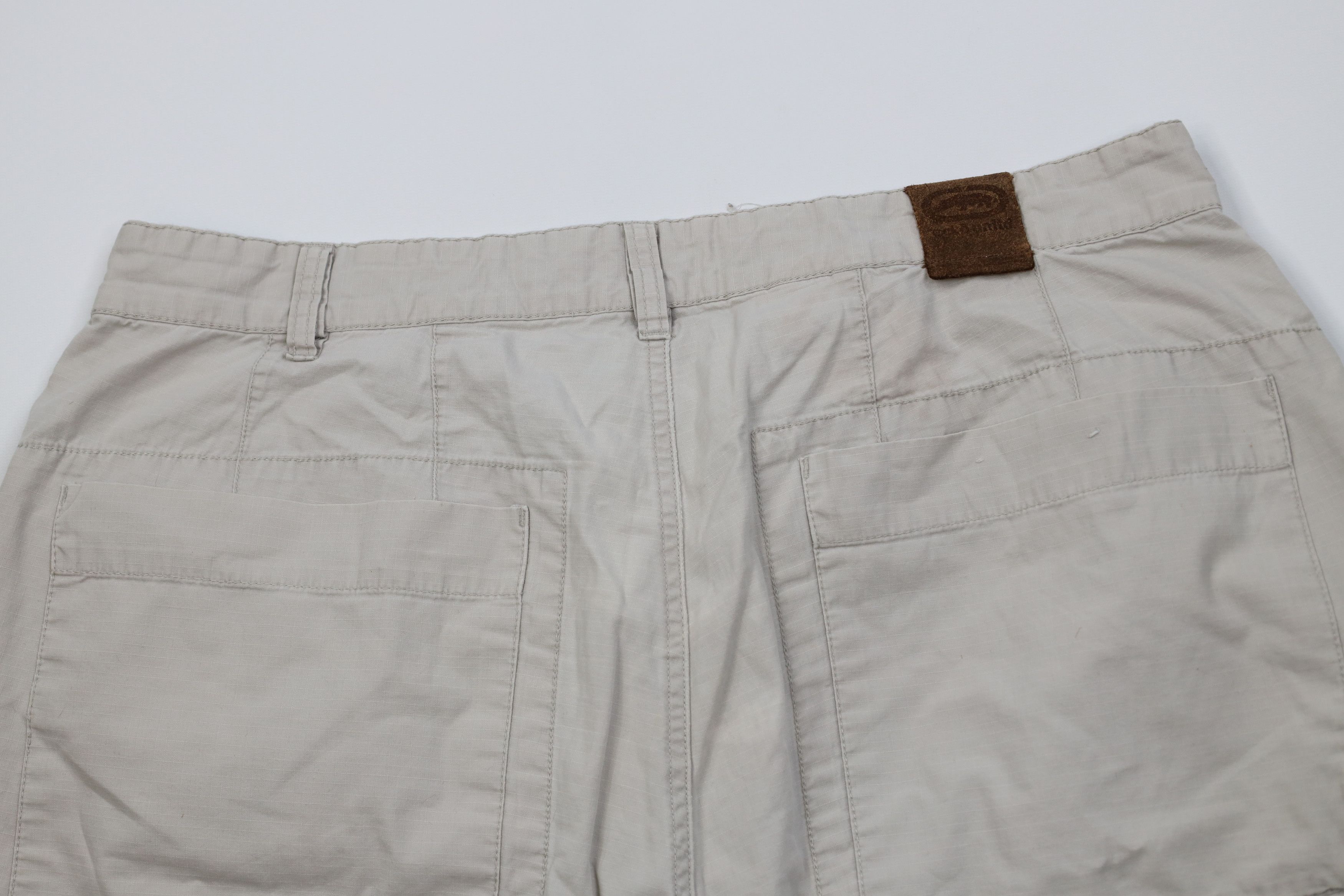 Ecko Unltd. Vintage 90s Y2K Ecko Baggy Ripstop Cargo Shorts Beige Cotton Size US 38 / EU 54 - 12 Thumbnail