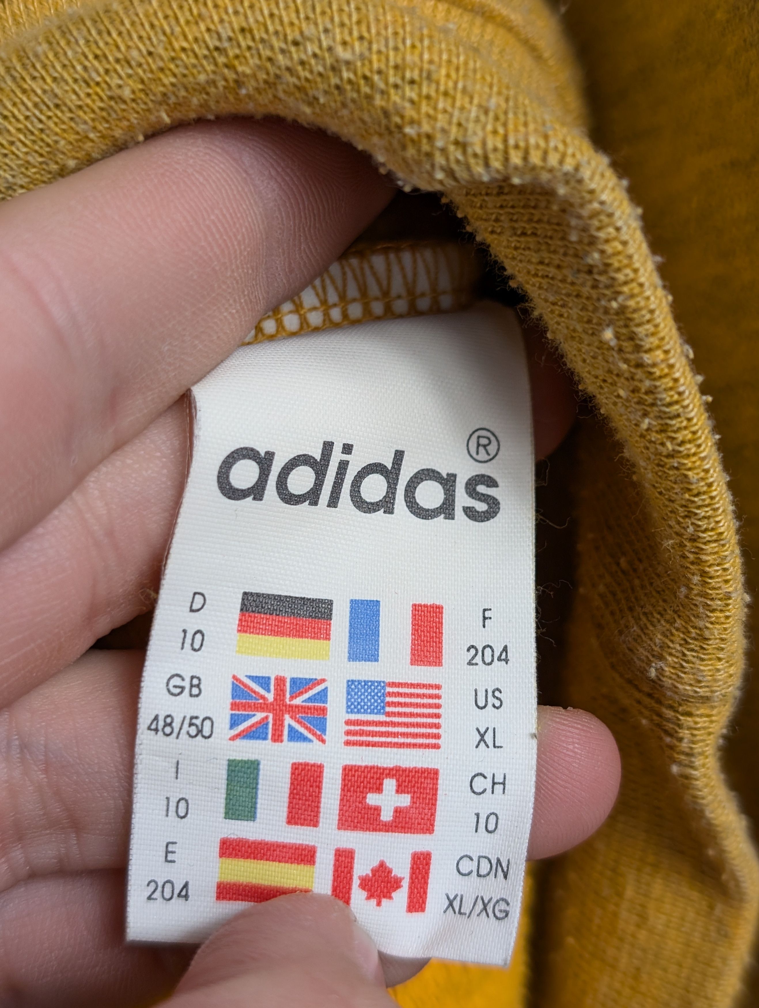 Adidas Adidas Vintage Big Logo Sweatshirt Mustard Yellow Boxy Retro Size US XL / EU 56 / 4 - 5 Thumbnail