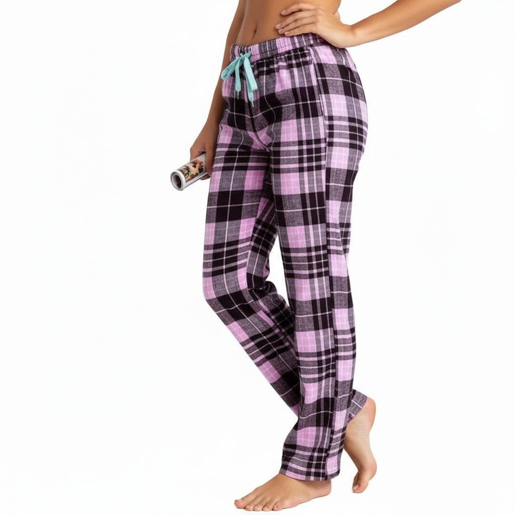 Vera Bradley Vera Bradley Pink Plaid Tie Waist Pajama Pants, S Size 30" / US 8 / IT 44 - 5 Thumbnail